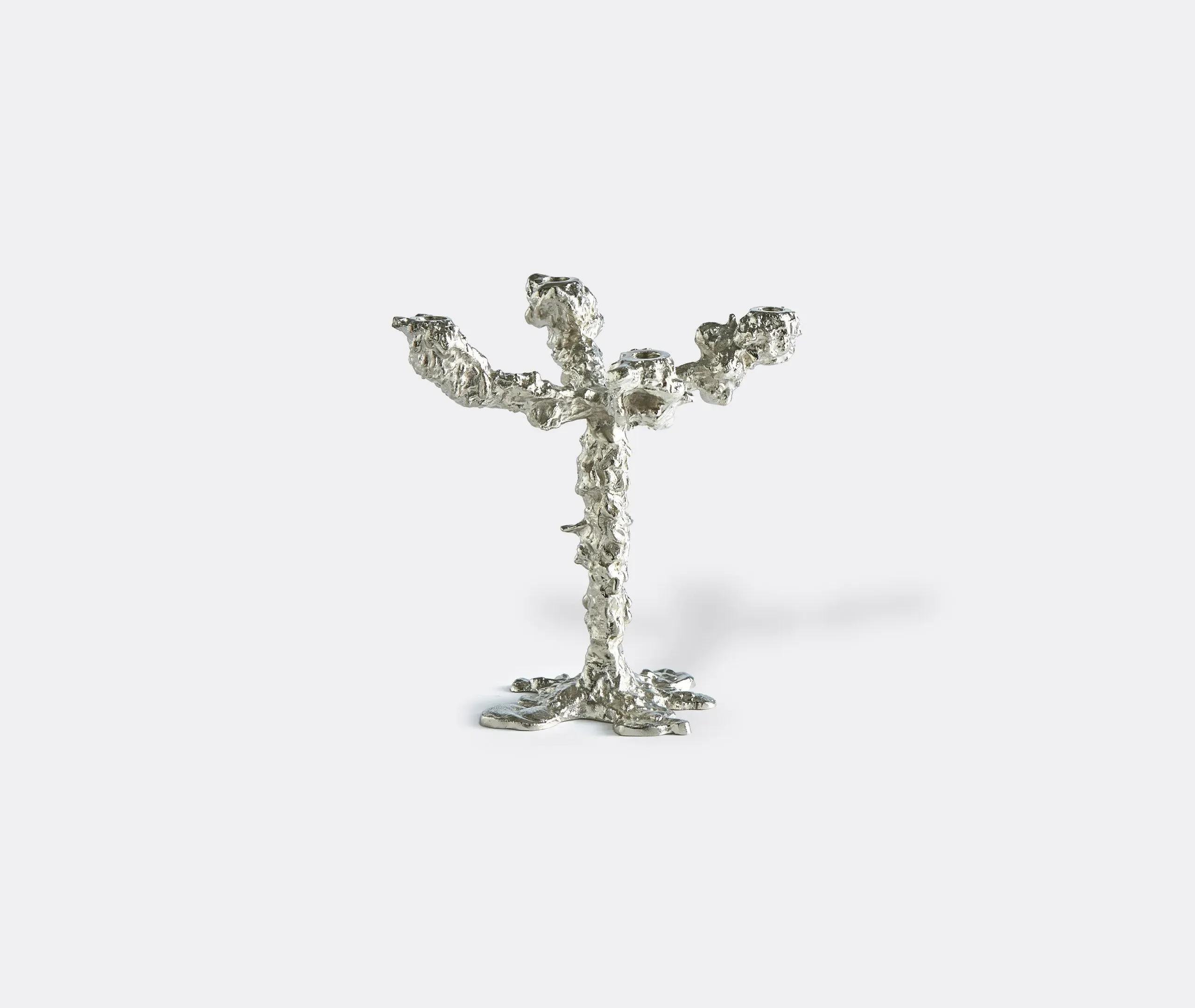 Drip Four Arms Candle Holder - Silver, Aluminum image