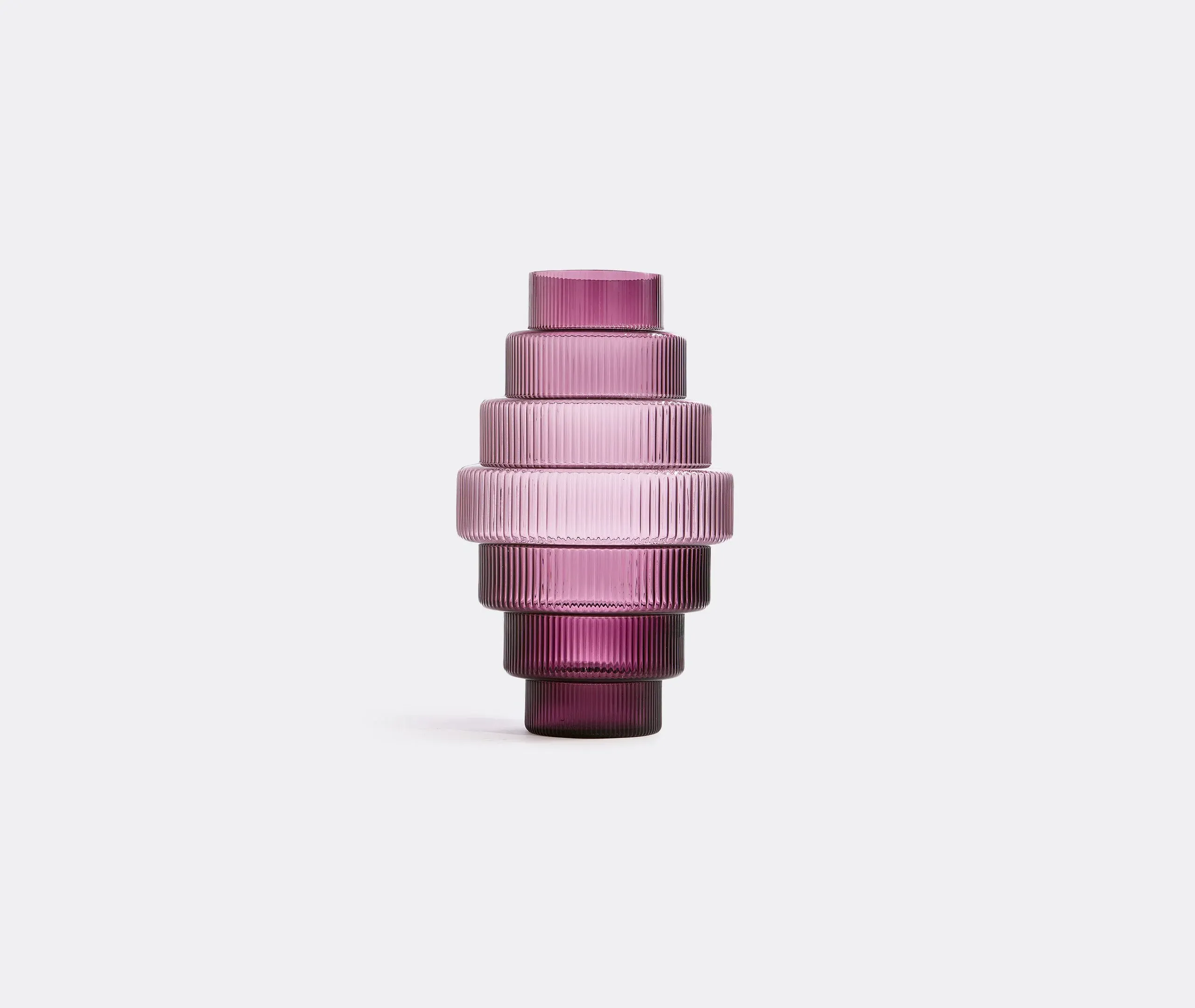 Extra Large Steps Vase - Purple, Glass