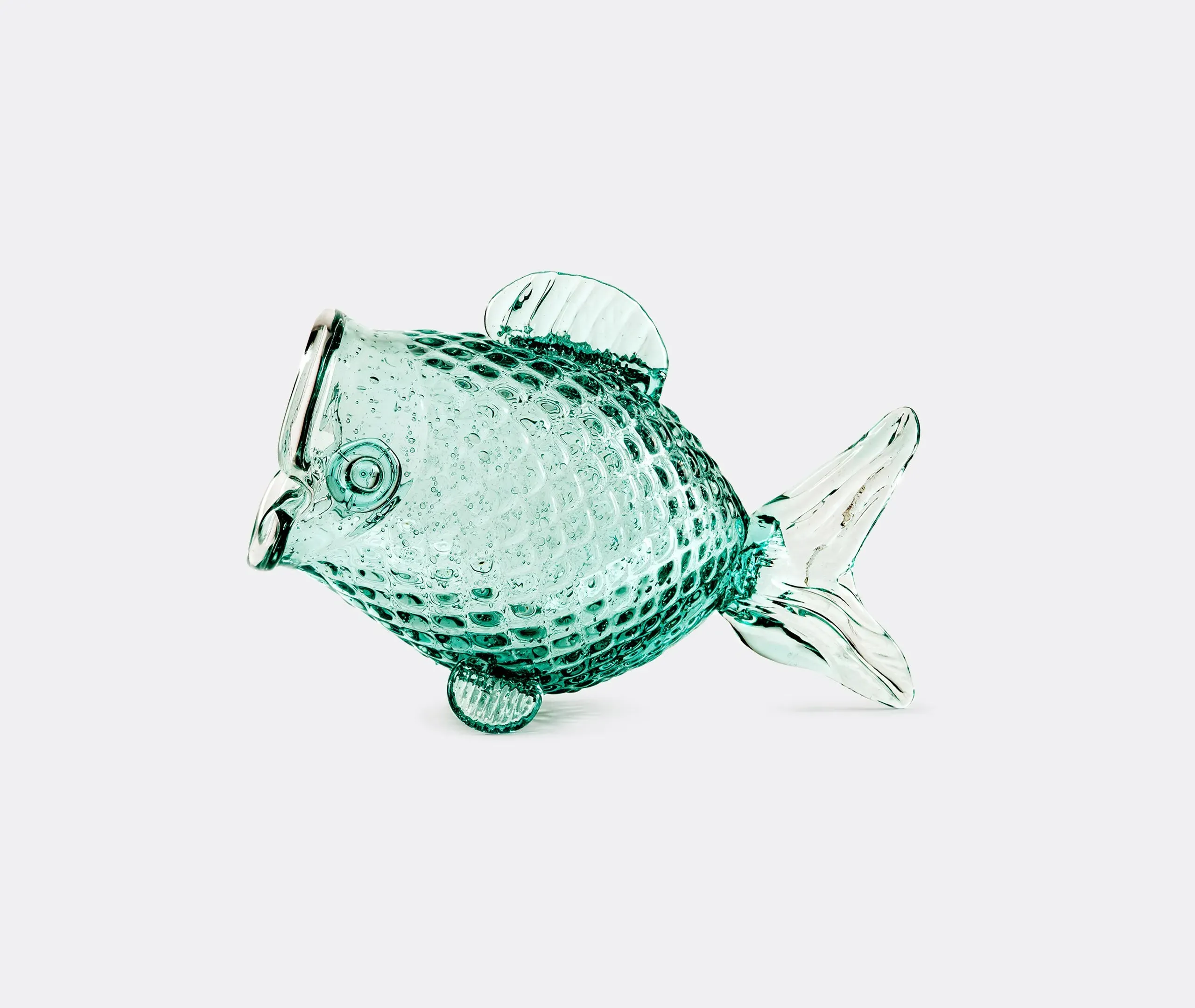 Fat Fish Jar Decorative Storage - Transparent, Glass