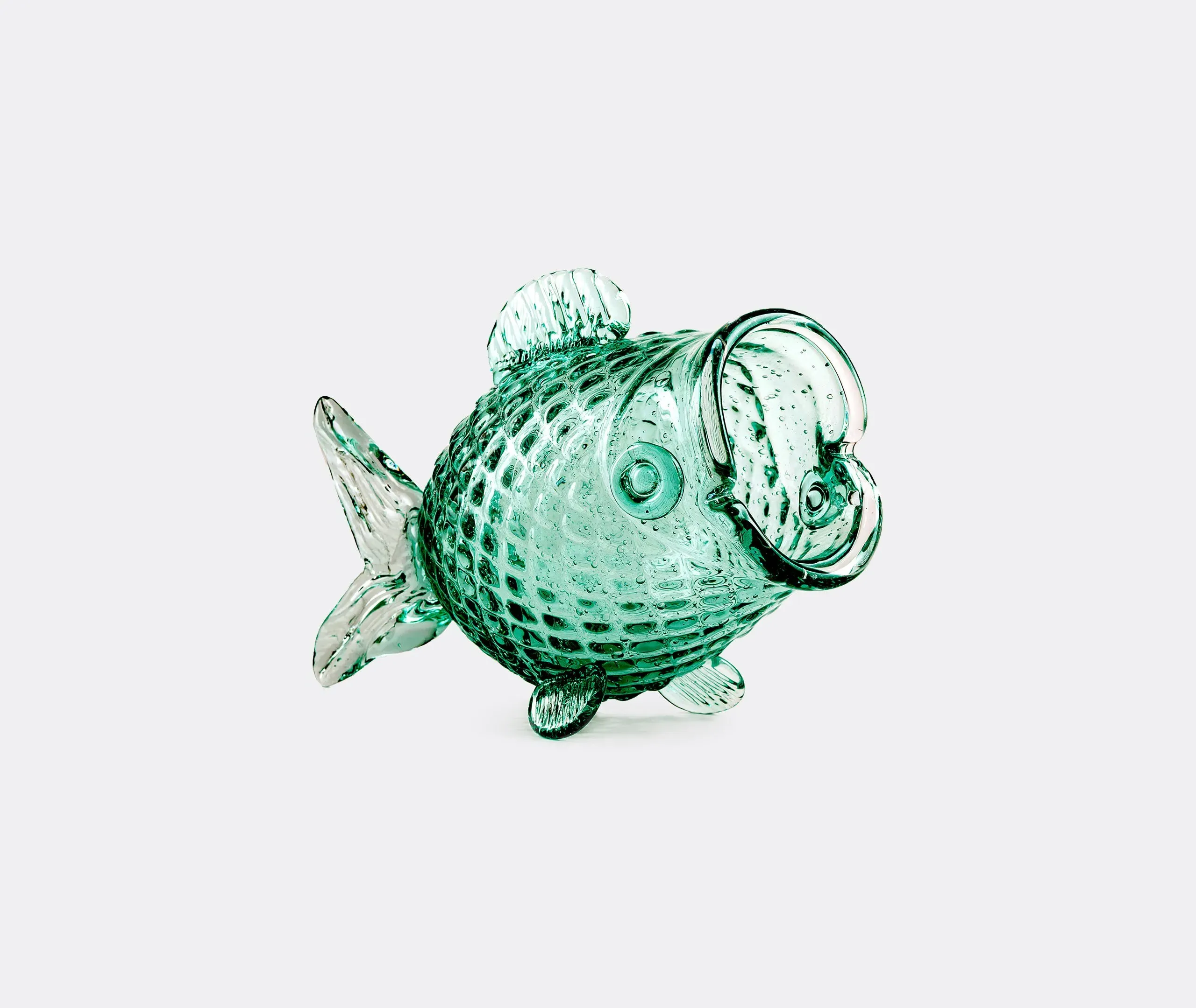 Fat Fish Jar Decorative Storage - Transparent, Glass