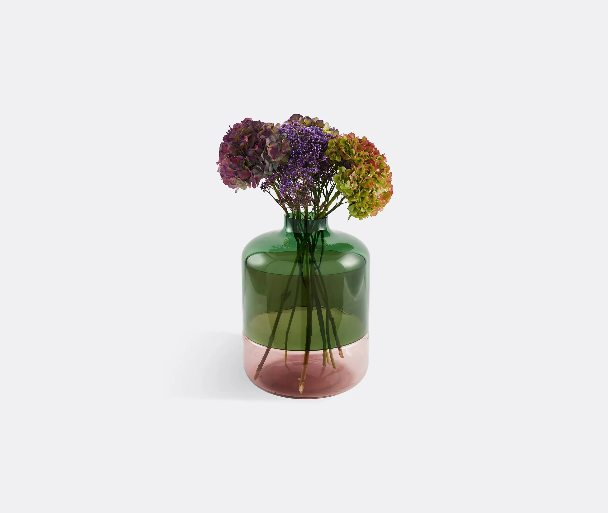 Formy Large Vase - Pink and Green, Glass
