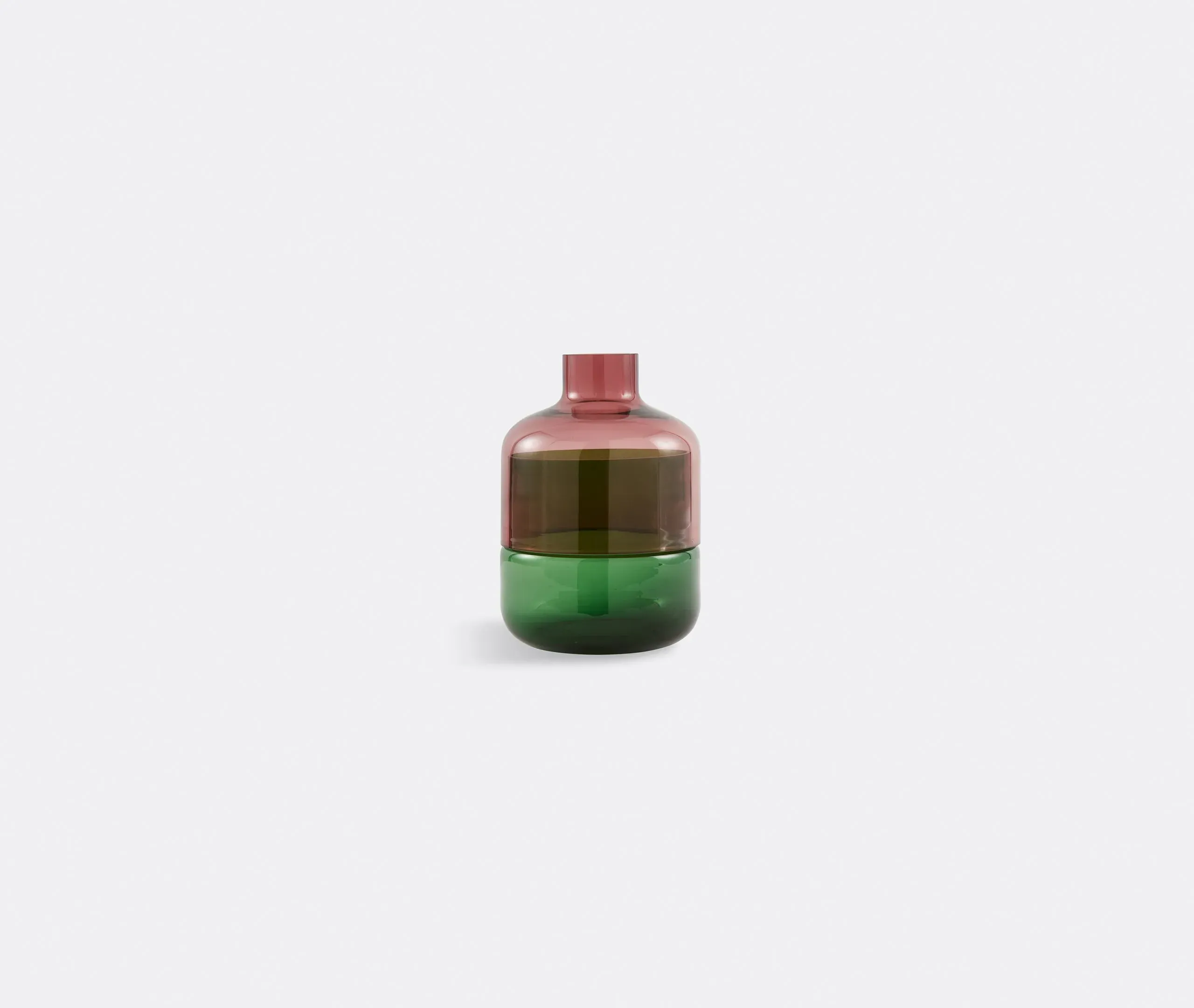 Formy Small Vase - Pink and Green, Glass