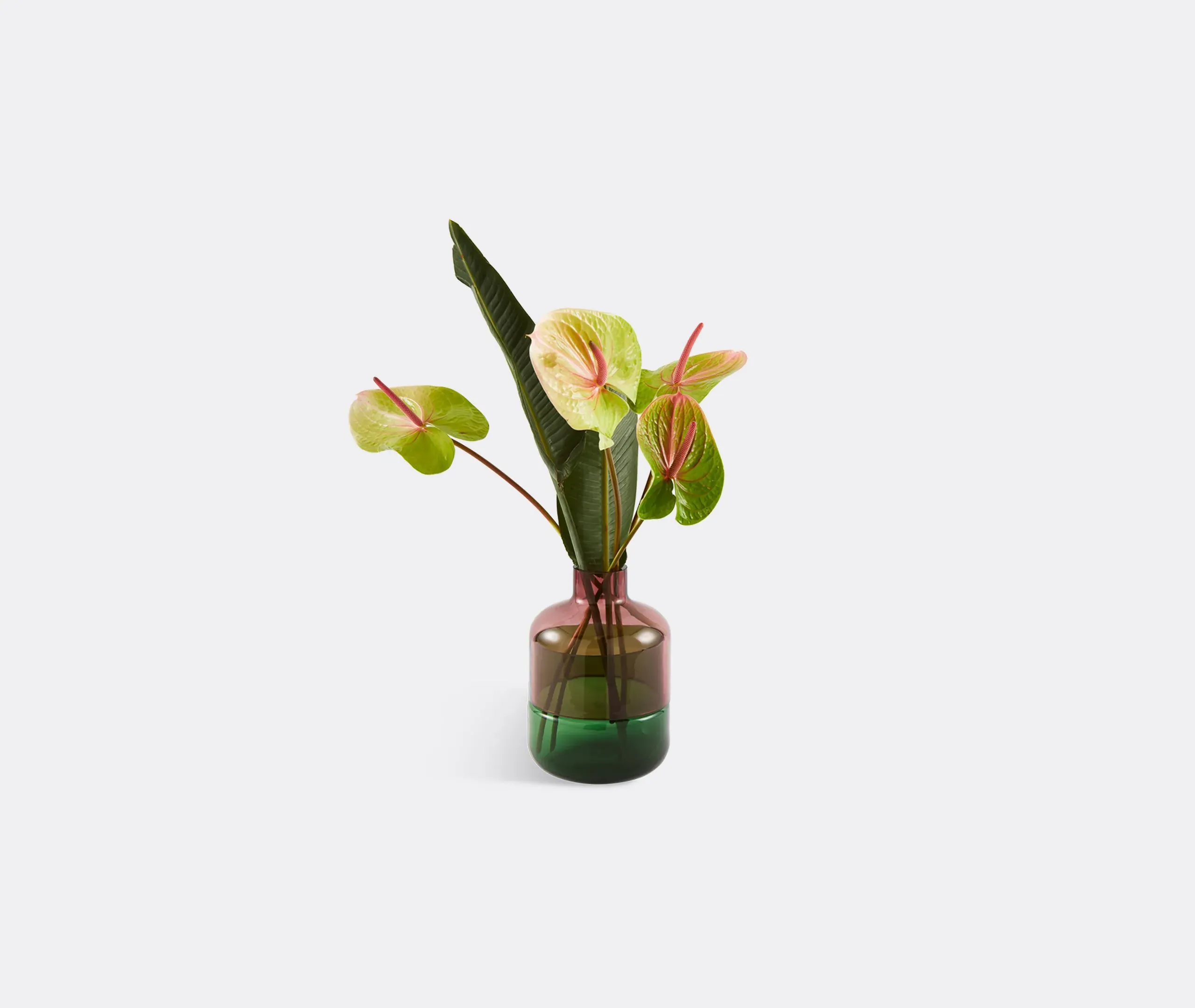 Formy Small Vase - Pink and Green, Glass