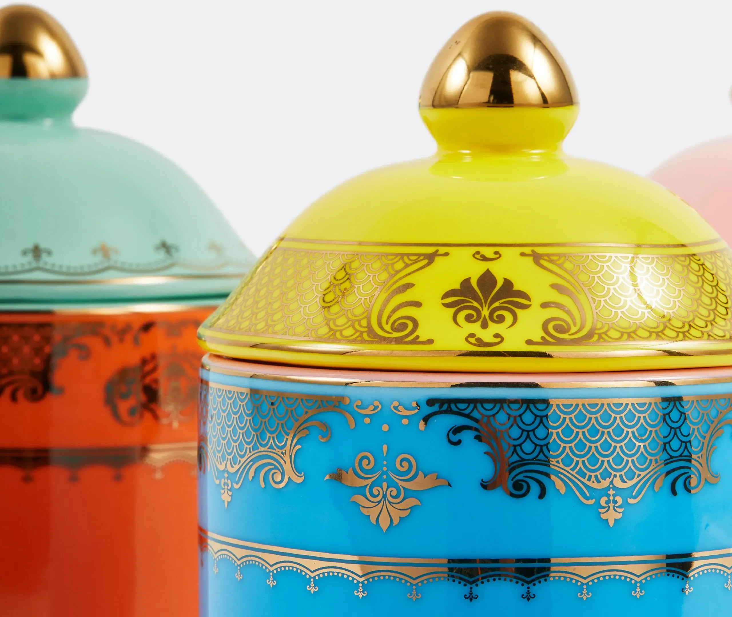 Grandpa Lidded Jar - Light Blue, Porcelain