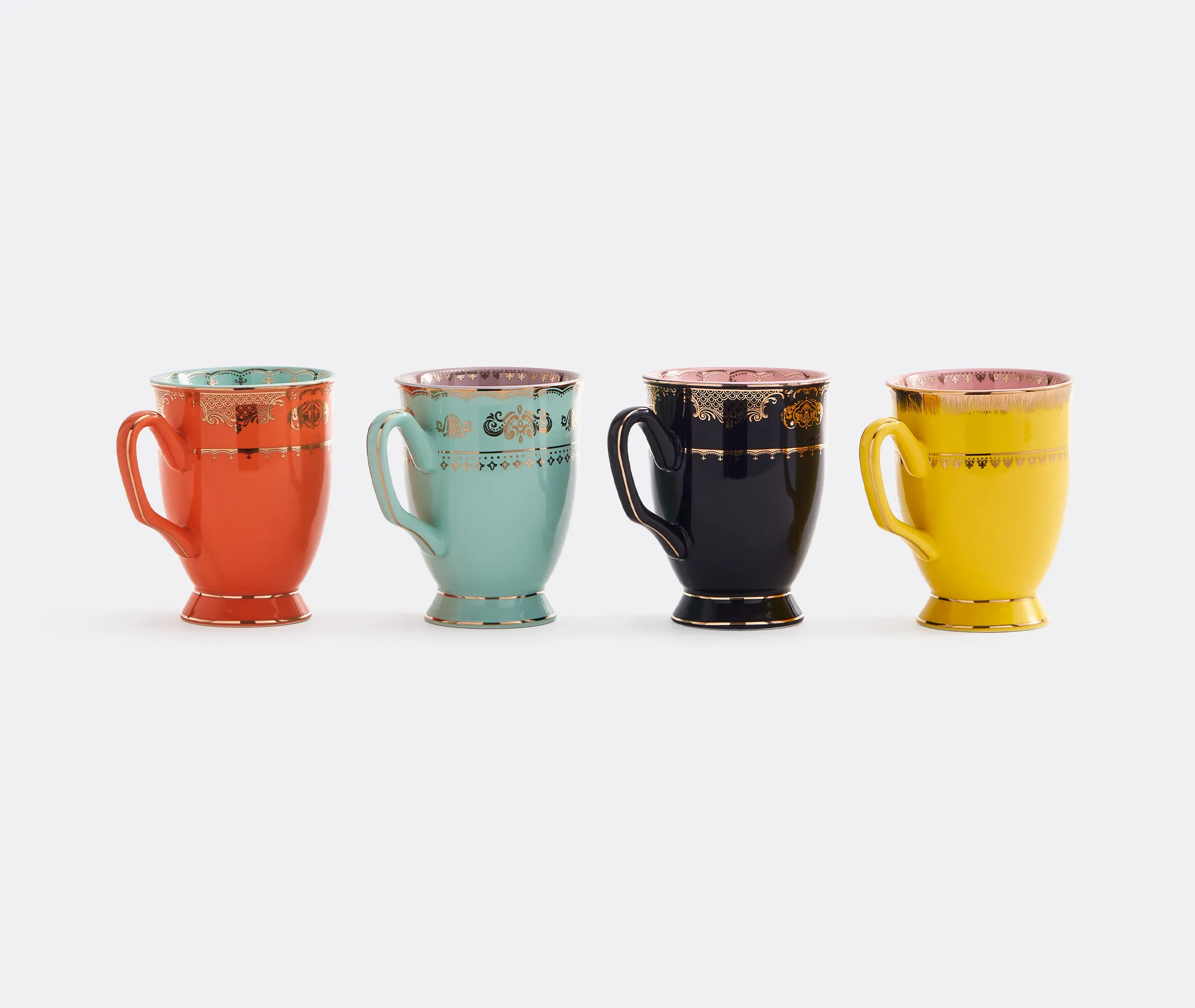 Grandpa Mug Set of 4 - Multicolor, Porcelain image