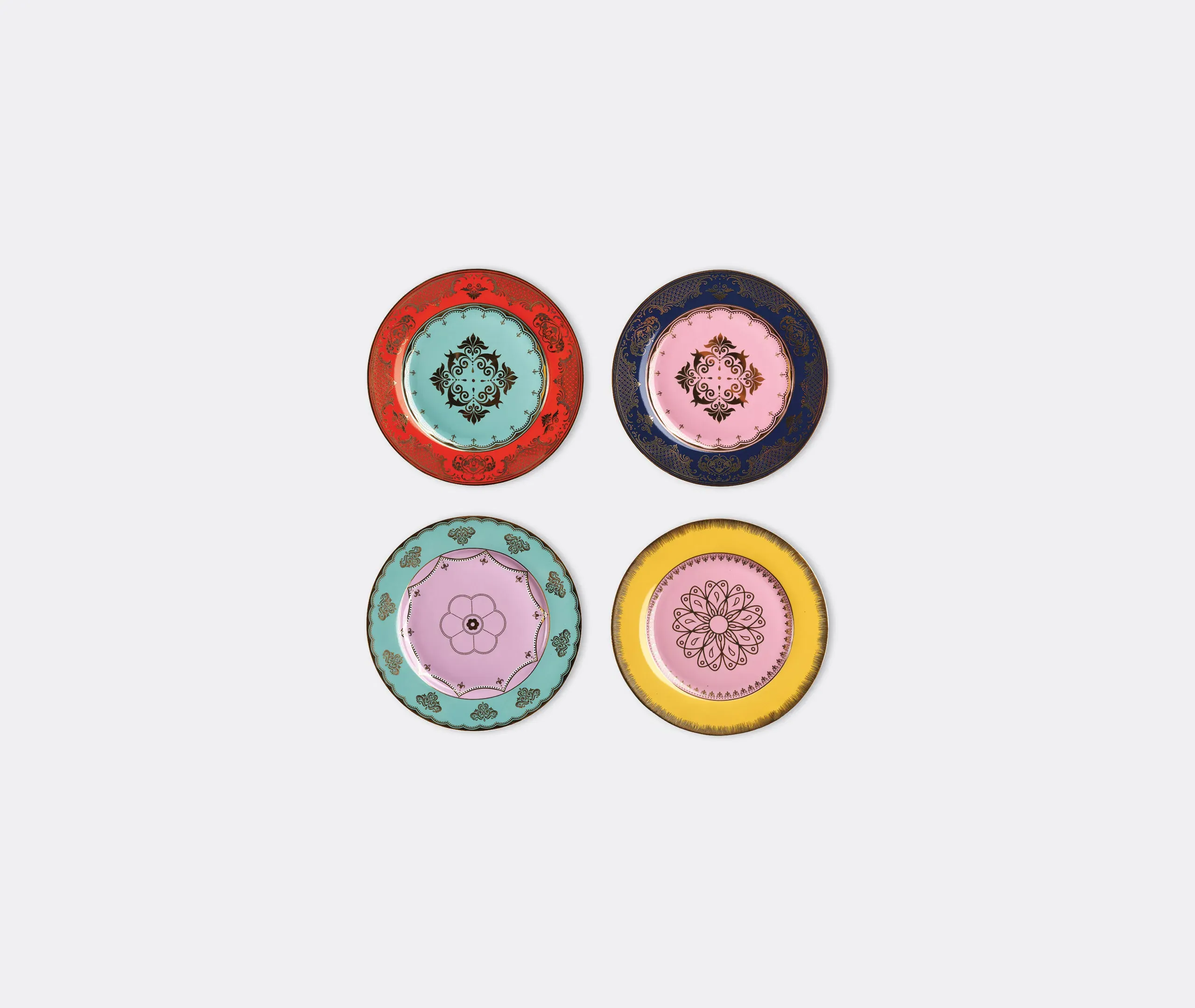 Grandpa Side Plate Set of Four - Multicolor product
