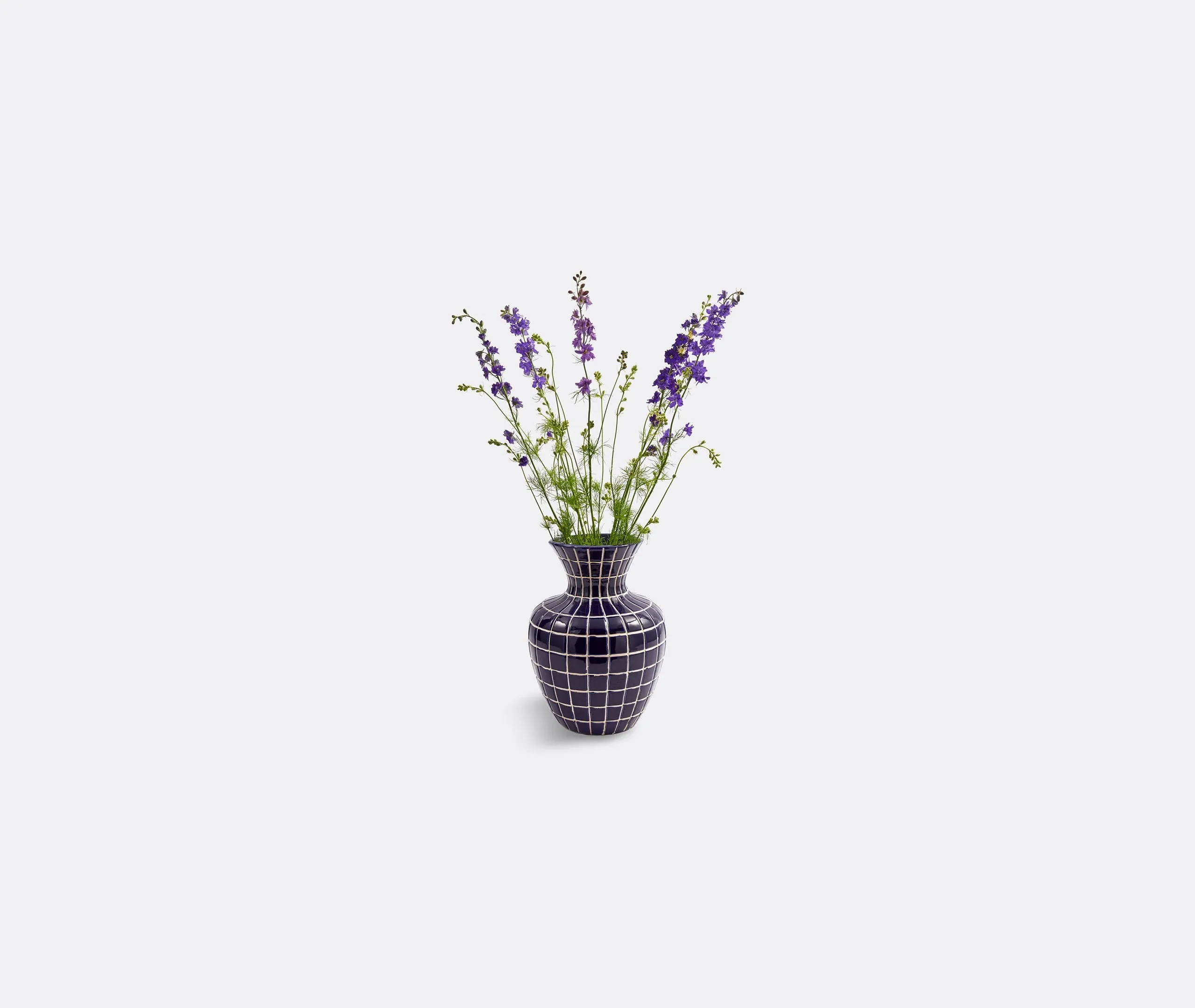 Hamam Vase with Mosaic Pattern - Dark Blue, Ceramic