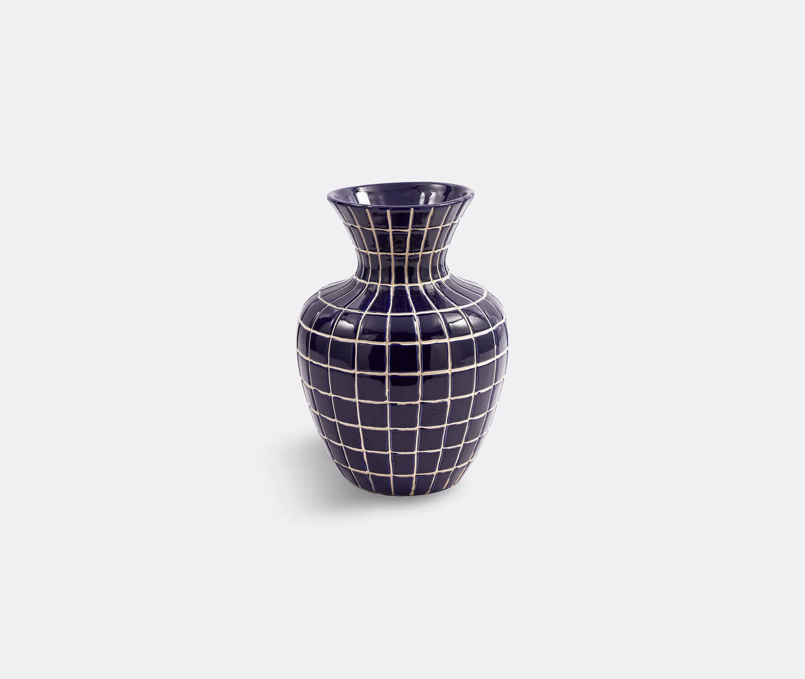 Hamam Vase with Mosaic Pattern - Dark Blue, Ceramic image