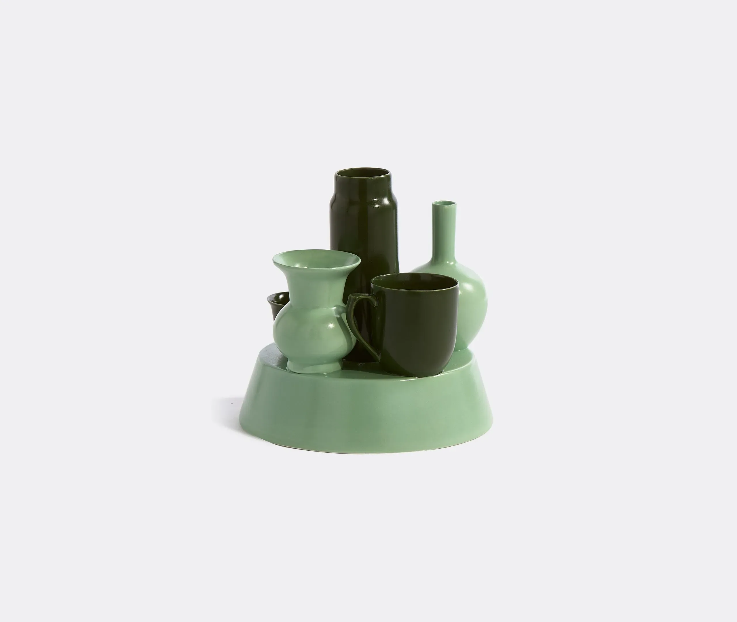 Hong Kong Vase - Dark Green