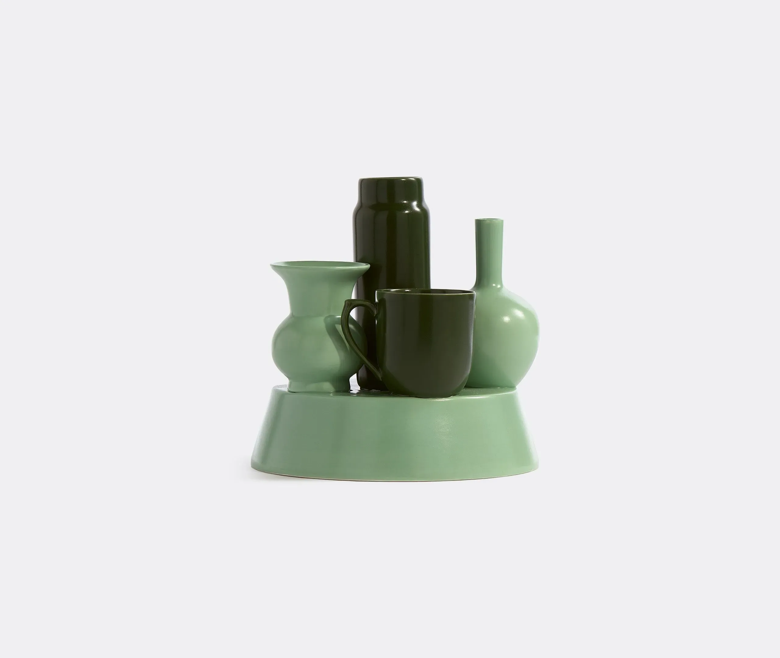 Hong Kong Vase - Dark Green