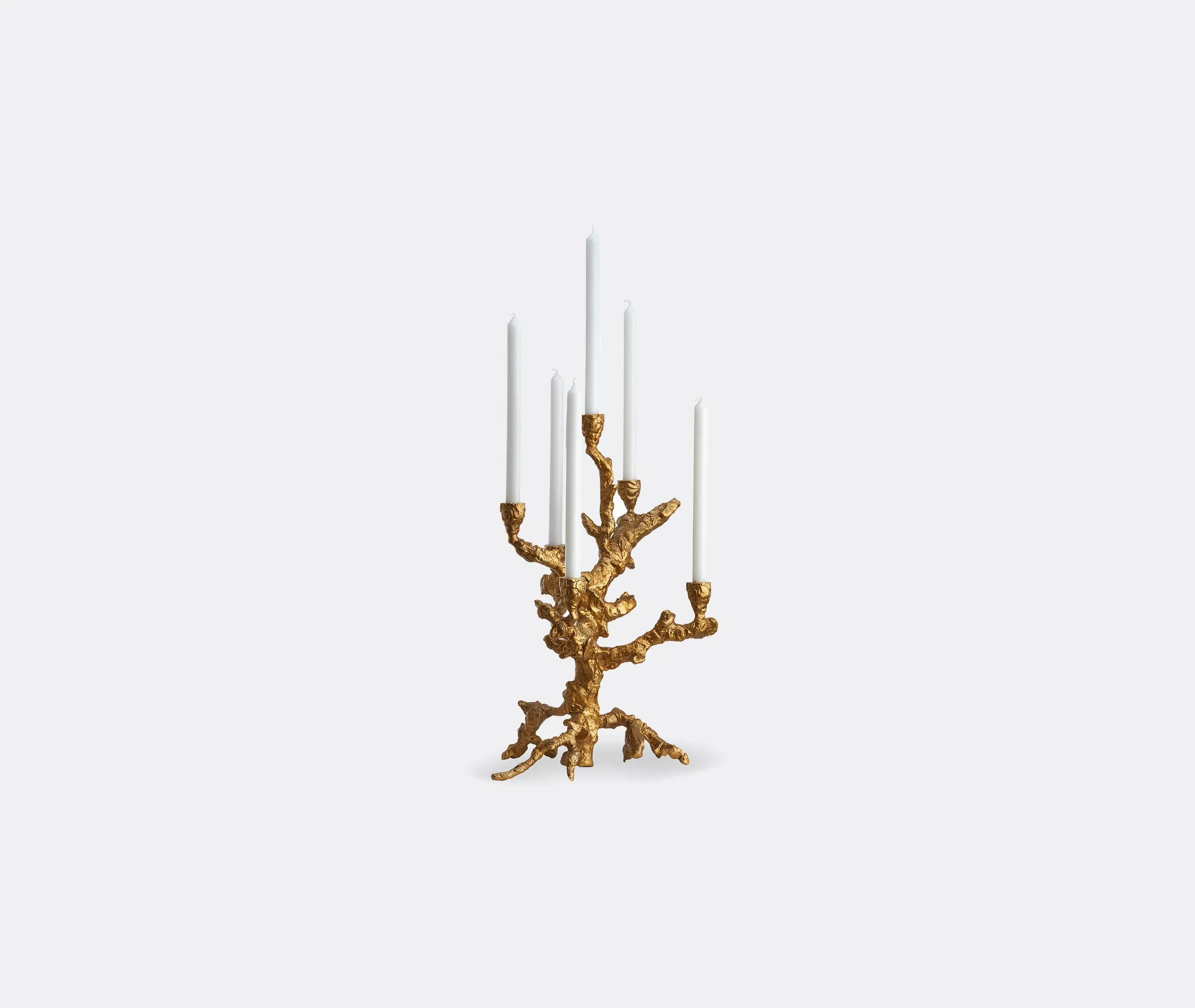 Large Apple Tree Candle Holder - Gold, Aluminium