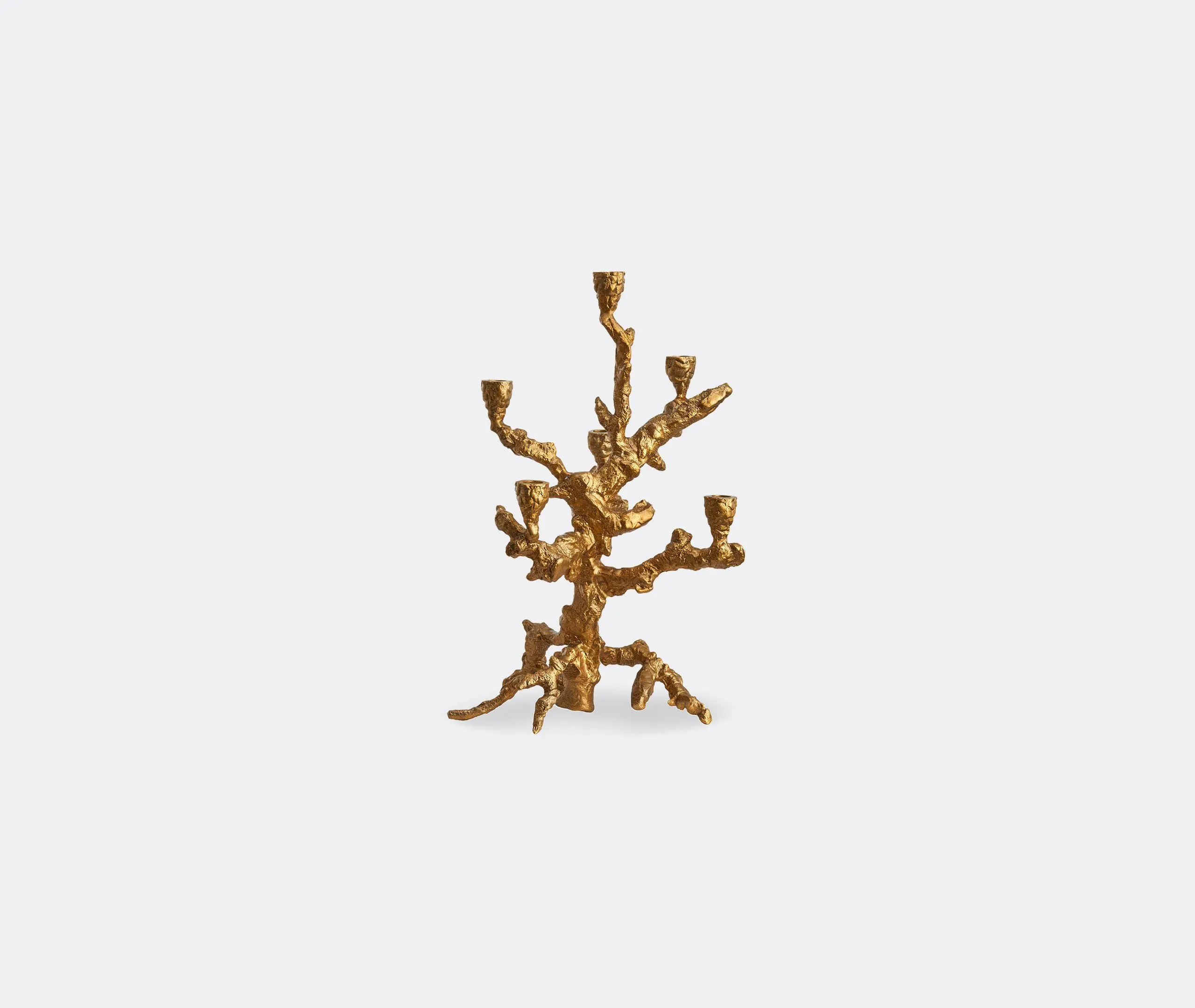 Large Apple Tree Candle Holder - Gold, Aluminium