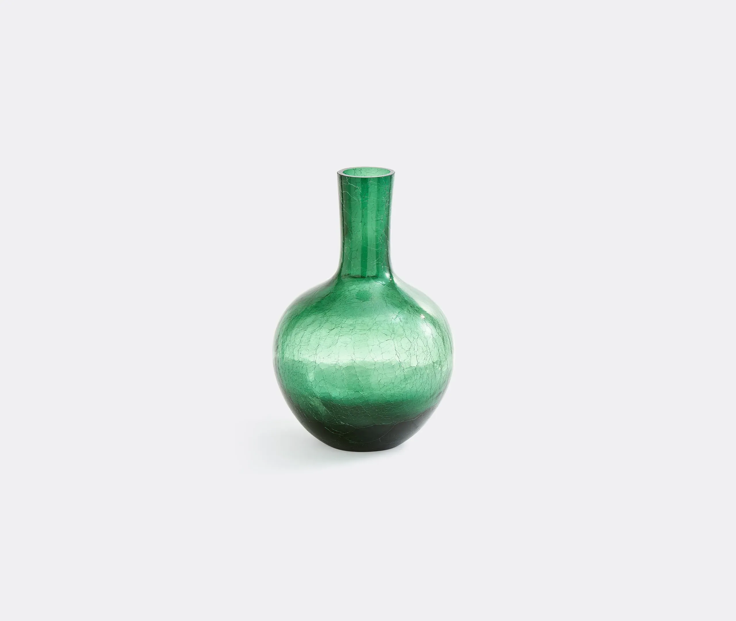 Large Ball Body Vase - Green, Glass