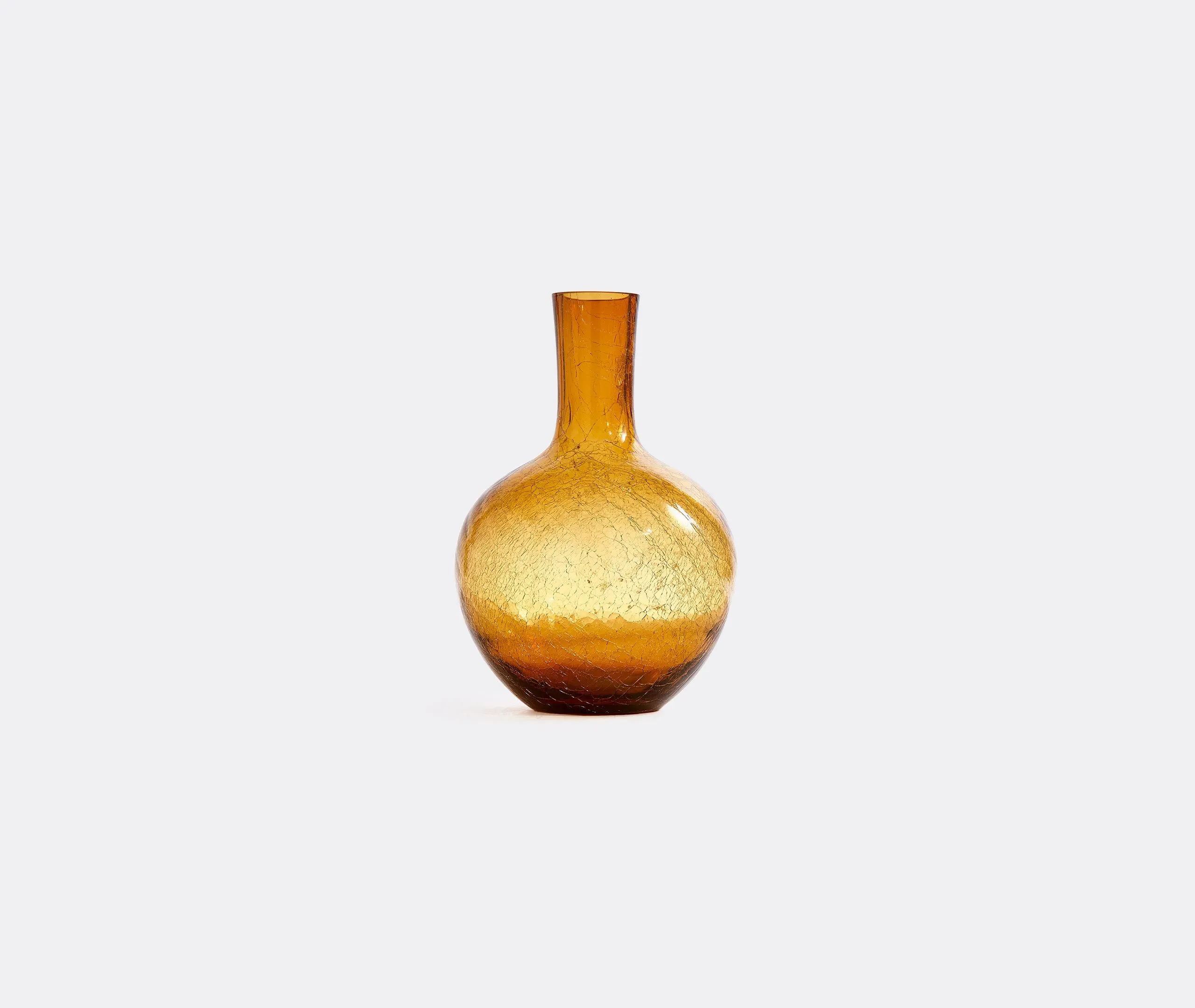 Large Ball Body Vase - Yellow, Glass