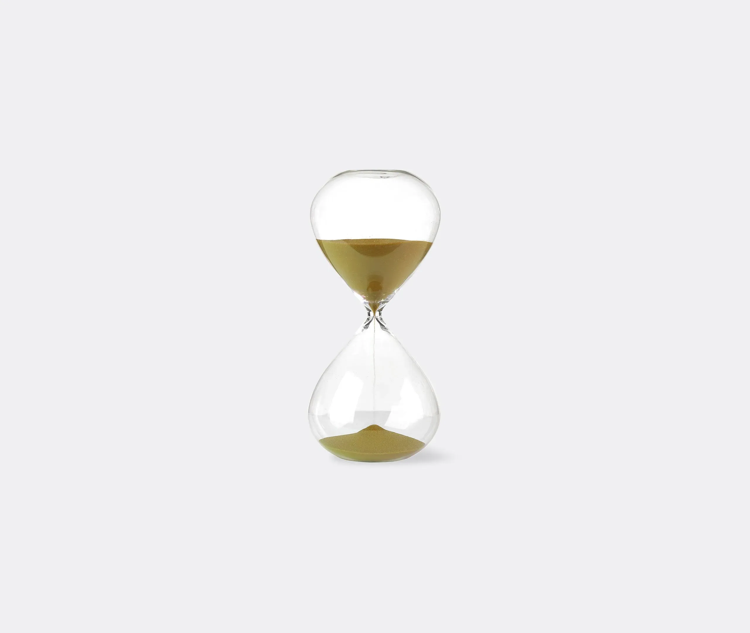 Large Hourglass Decorative Object - Gold, Glass image