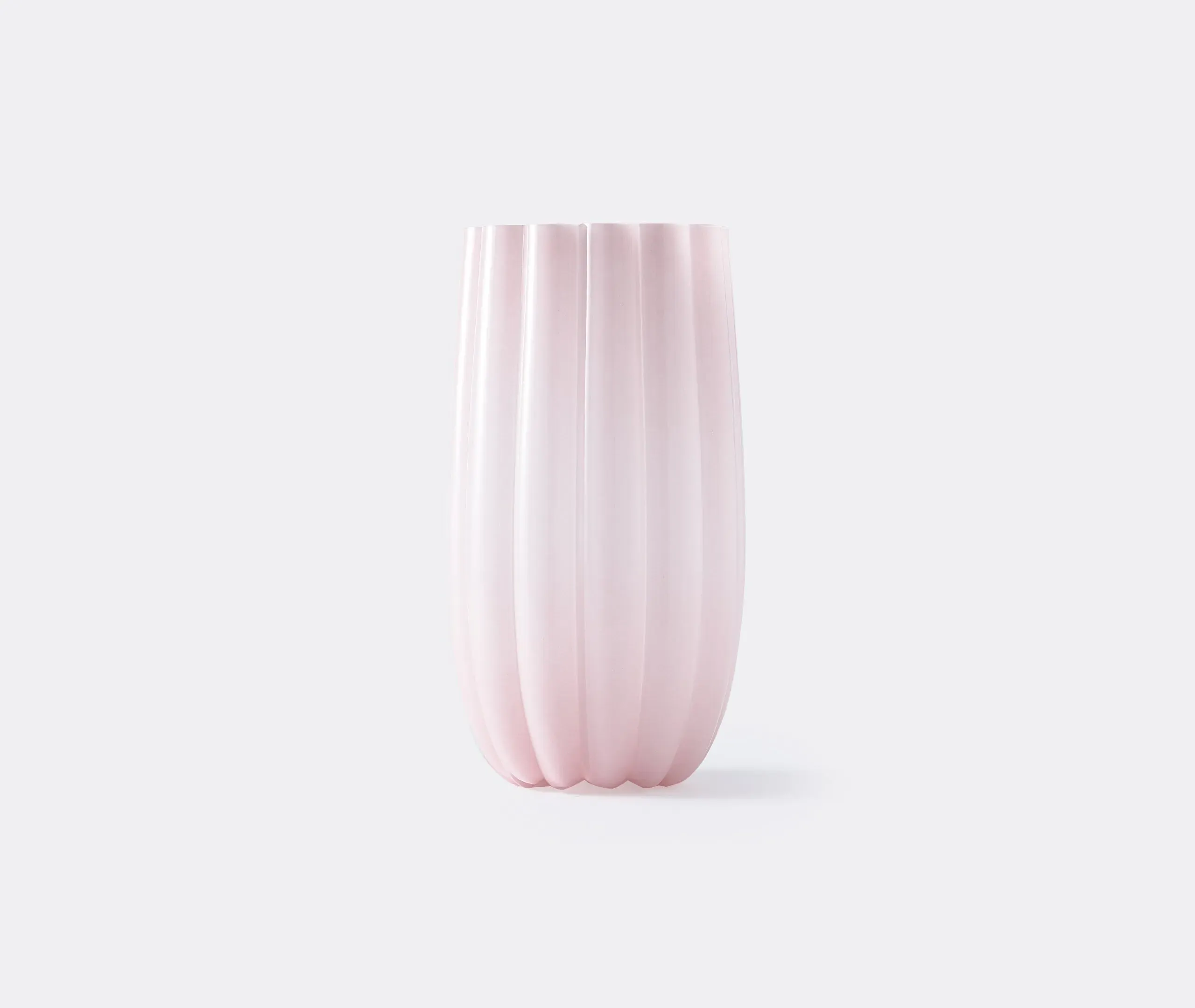 Large Melon Vase - Light Pink, Glass image