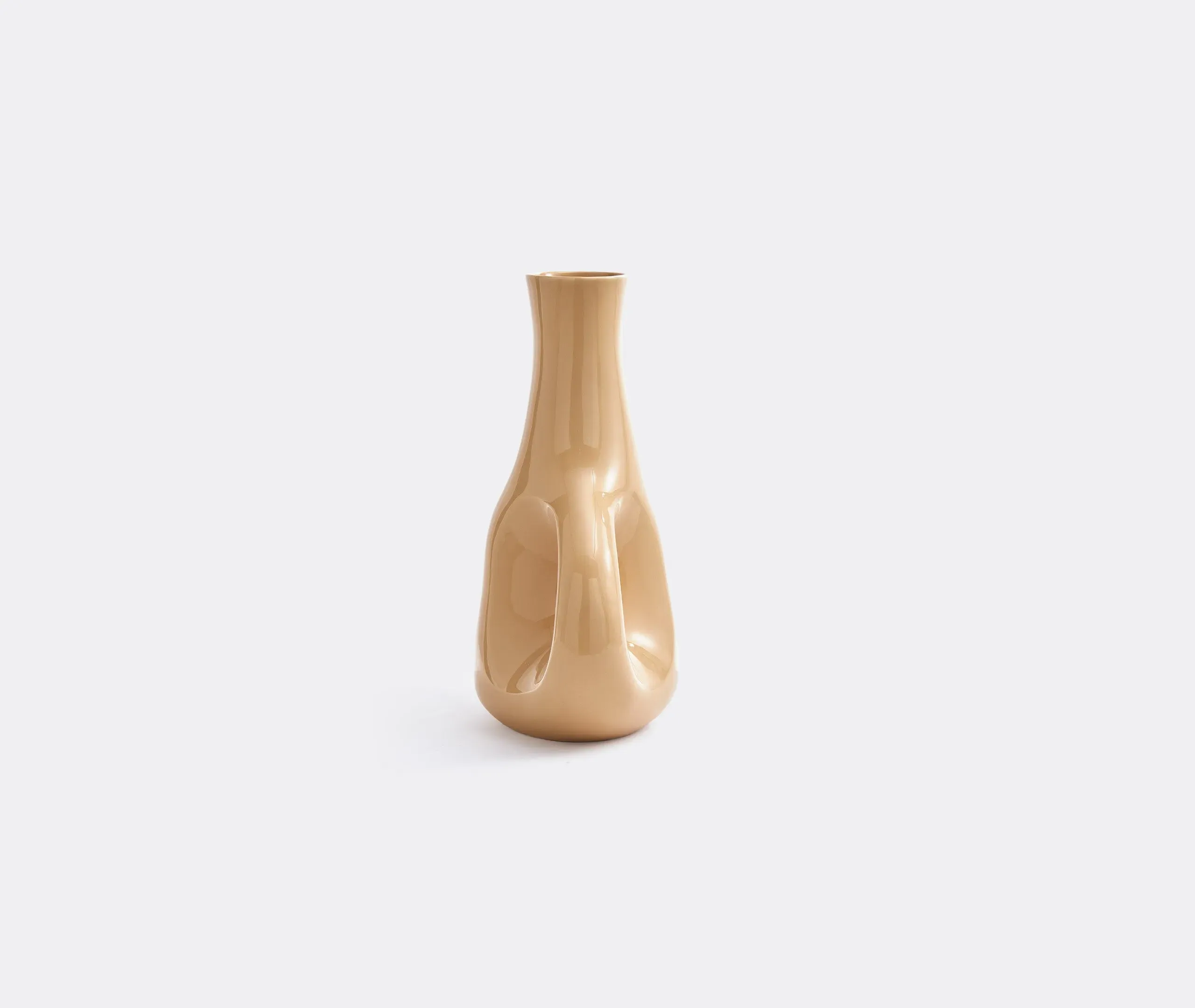 Large Three Ears Vase - Beige, Ceramic