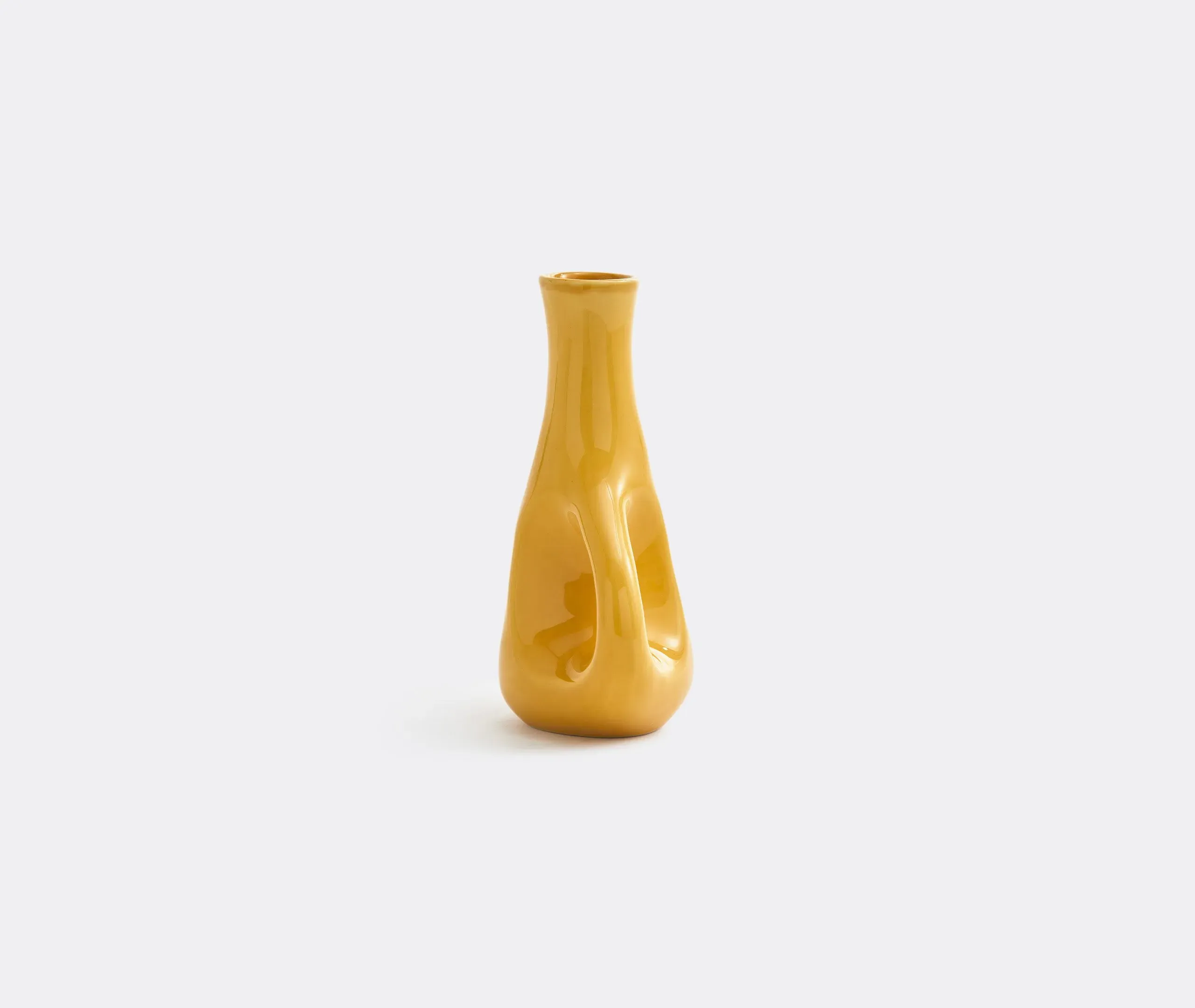 Large Three Ears Vase - Yellow, Ceramic