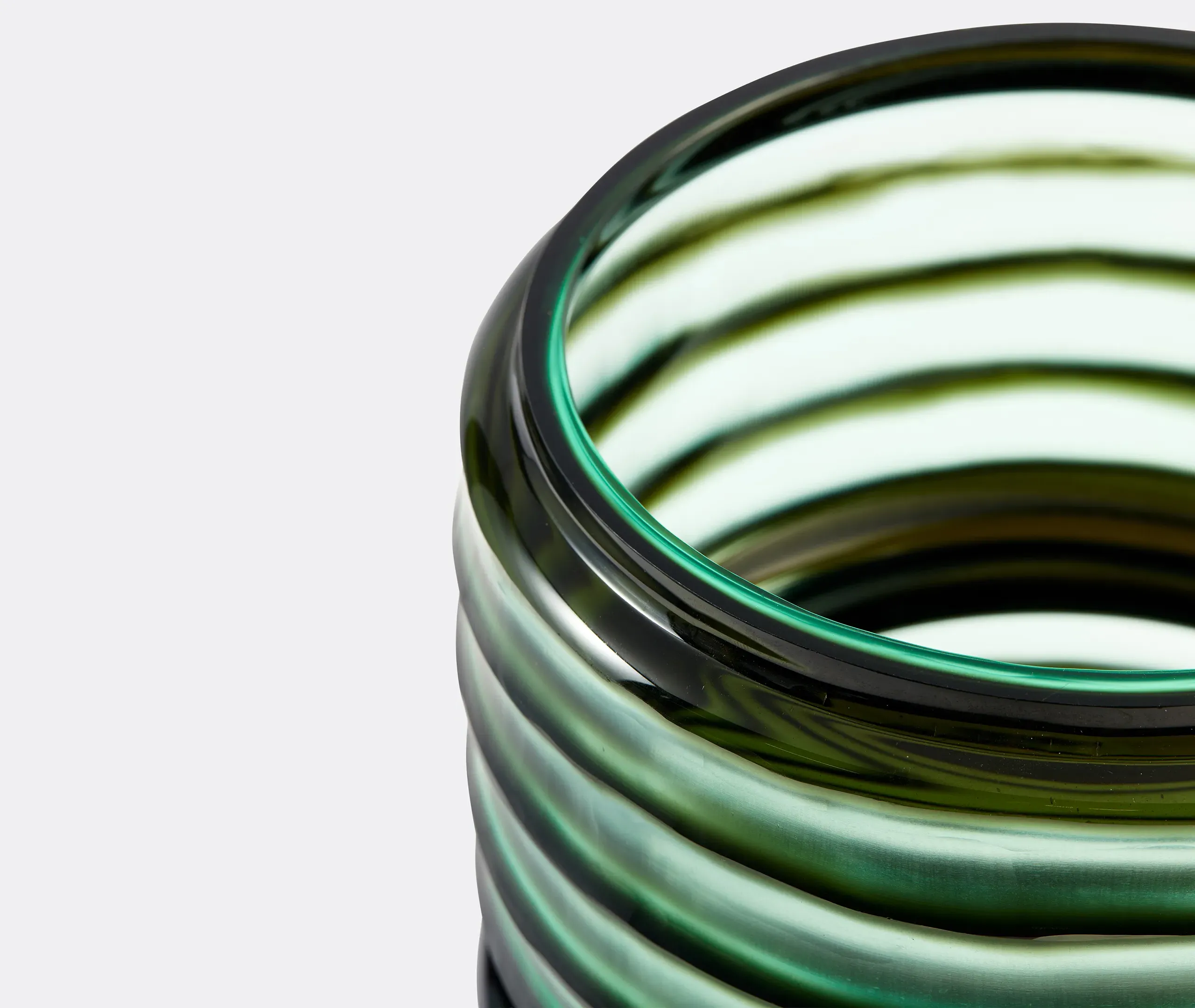Layer Medium Cylindrical Vase - Green alternate view