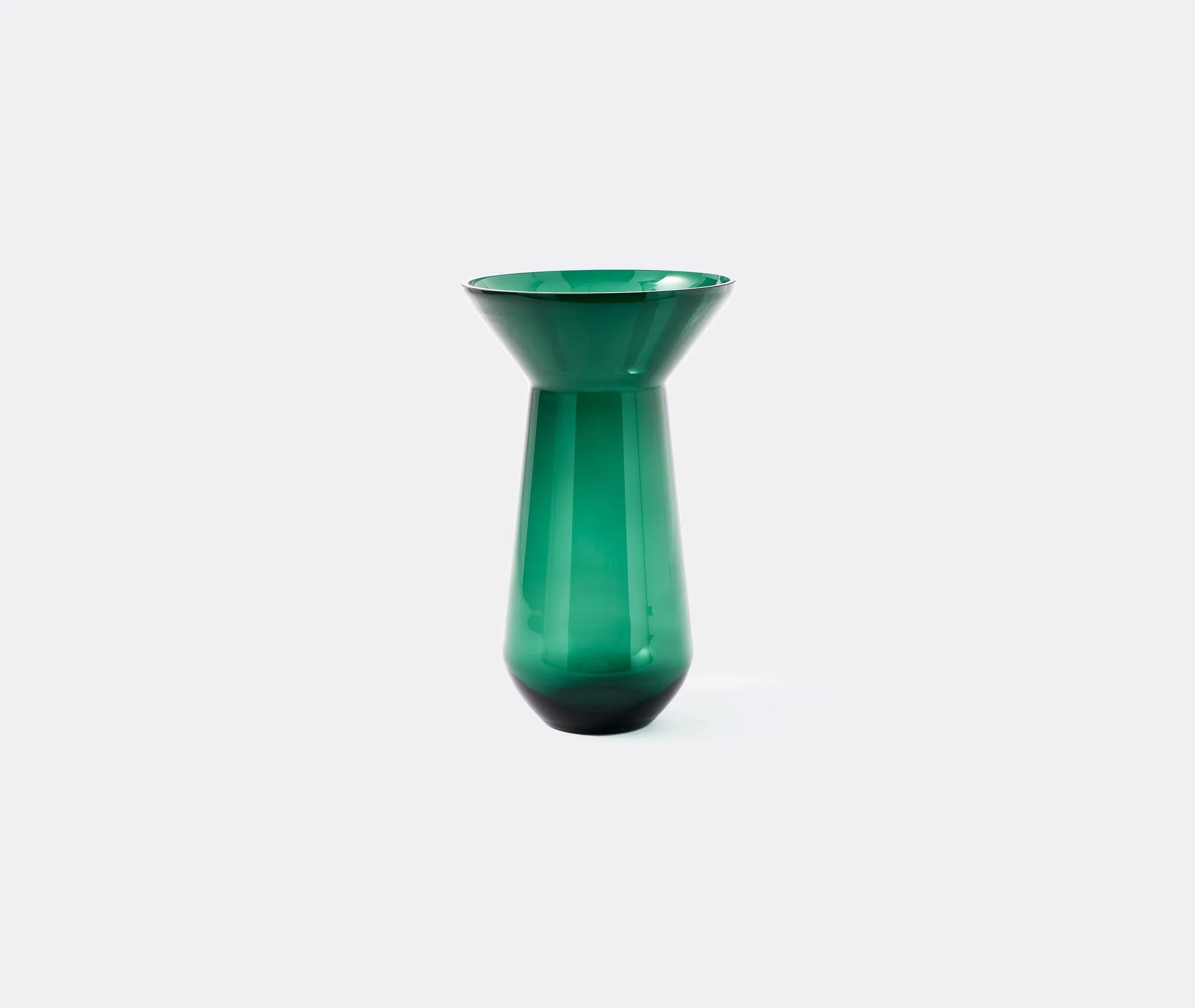 Long Neck Vase - Dark Green, Glass image