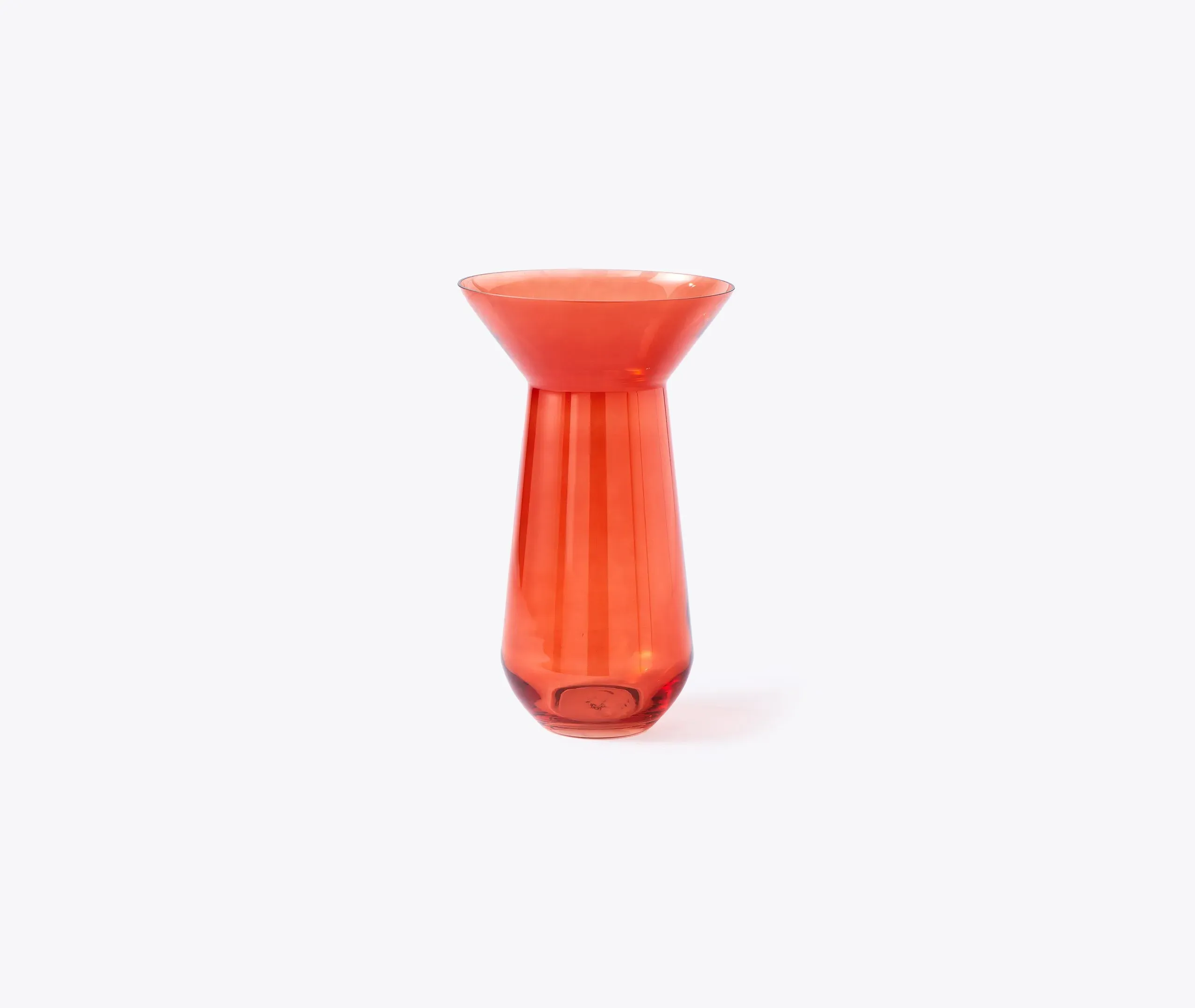 Long Neck Vase - Orange, Glass