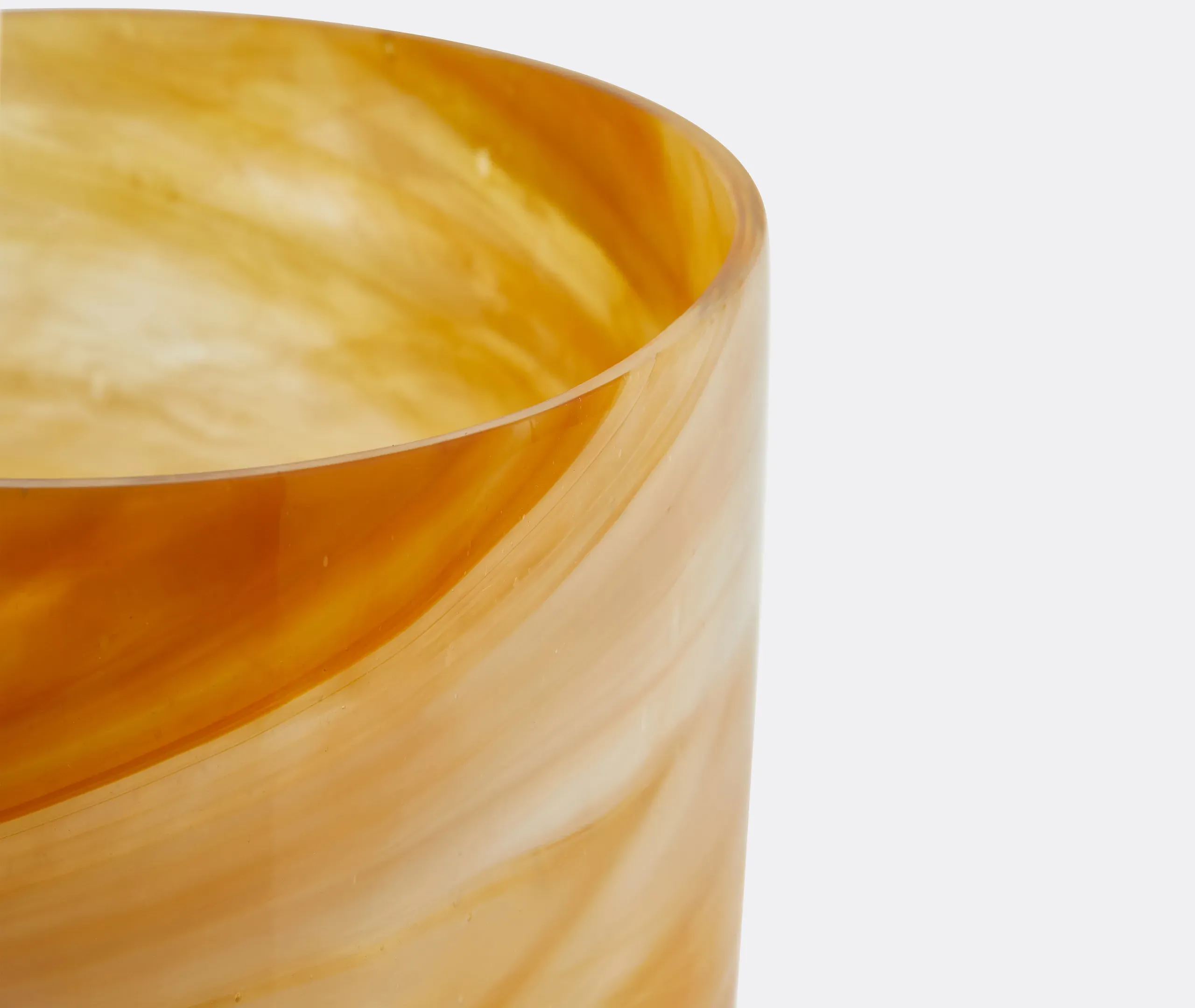 Marbled Glass Small Vase - Beige alternate view