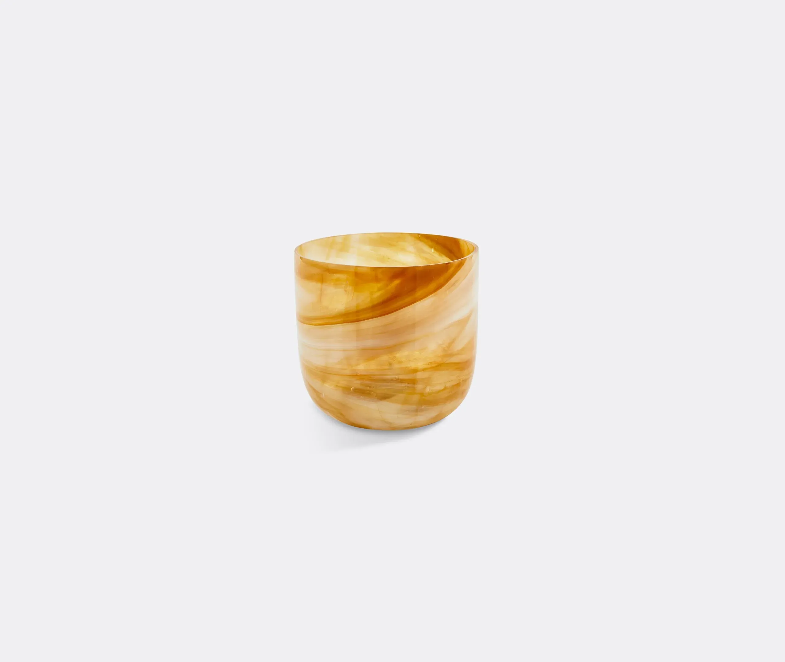 Marbled Glass Small Vase - Beige product