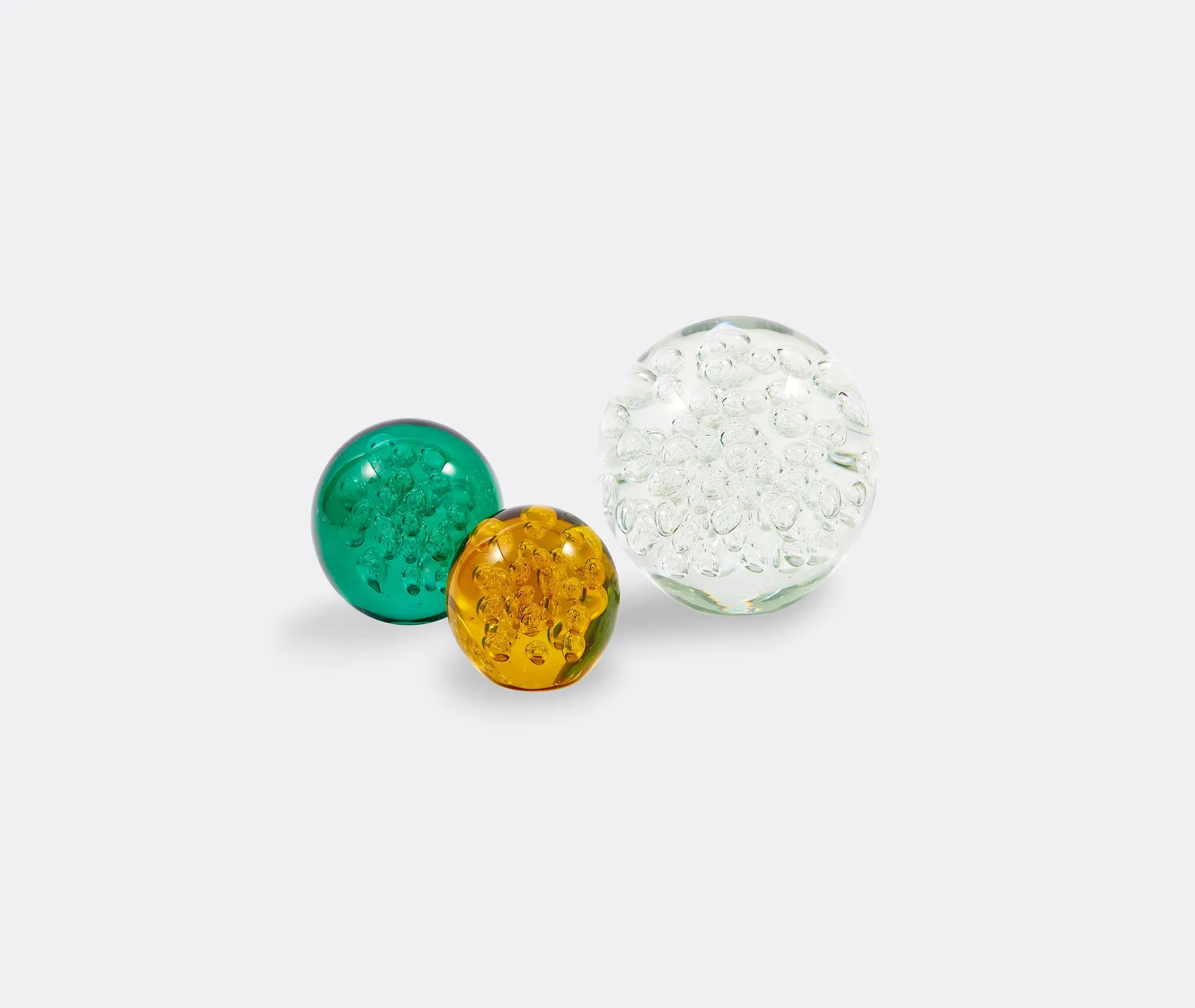 Medium Glass Ball Decorative - Green, Glass