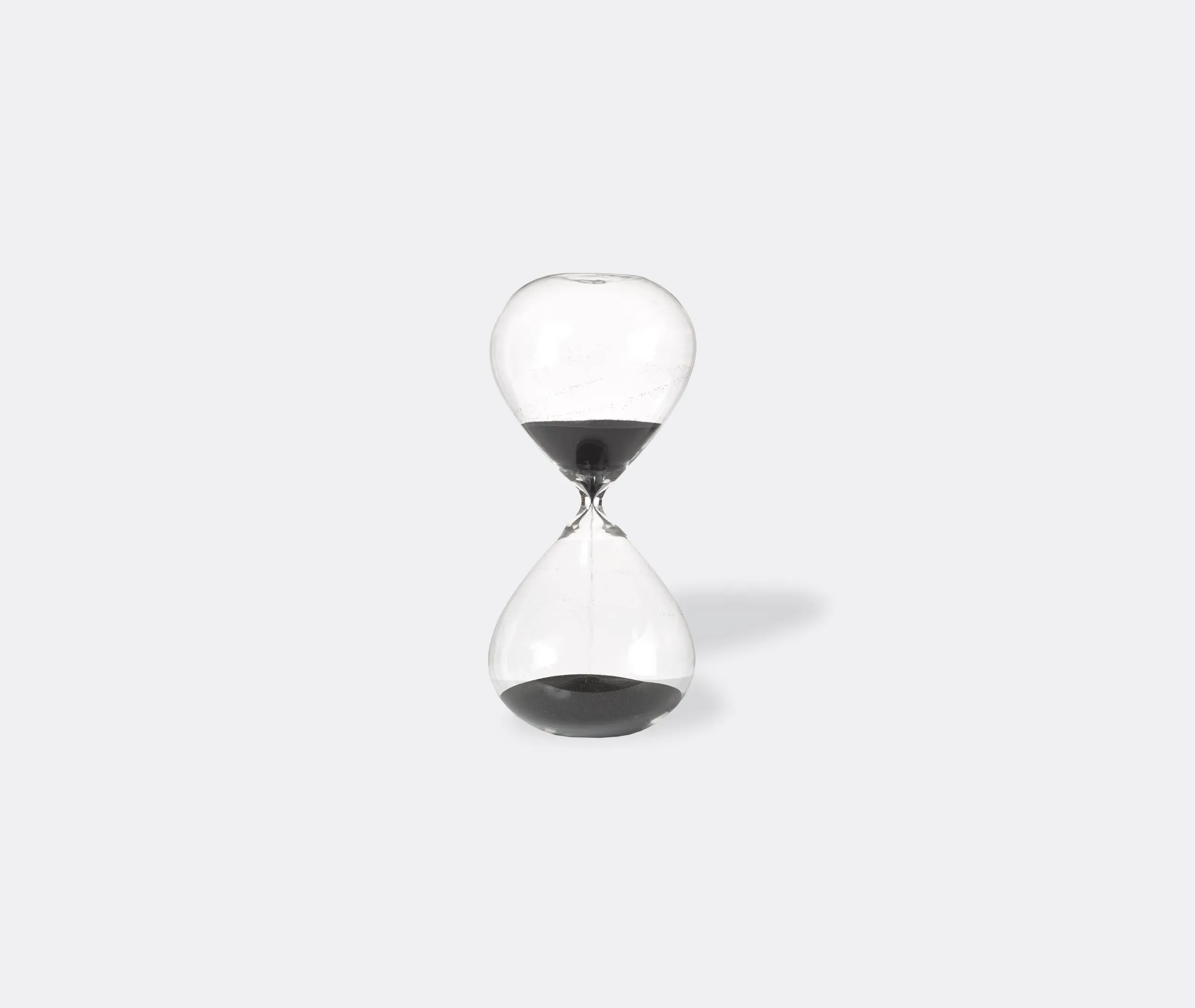 Medium Sandglass Ball Hourglass - Black, Glass image
