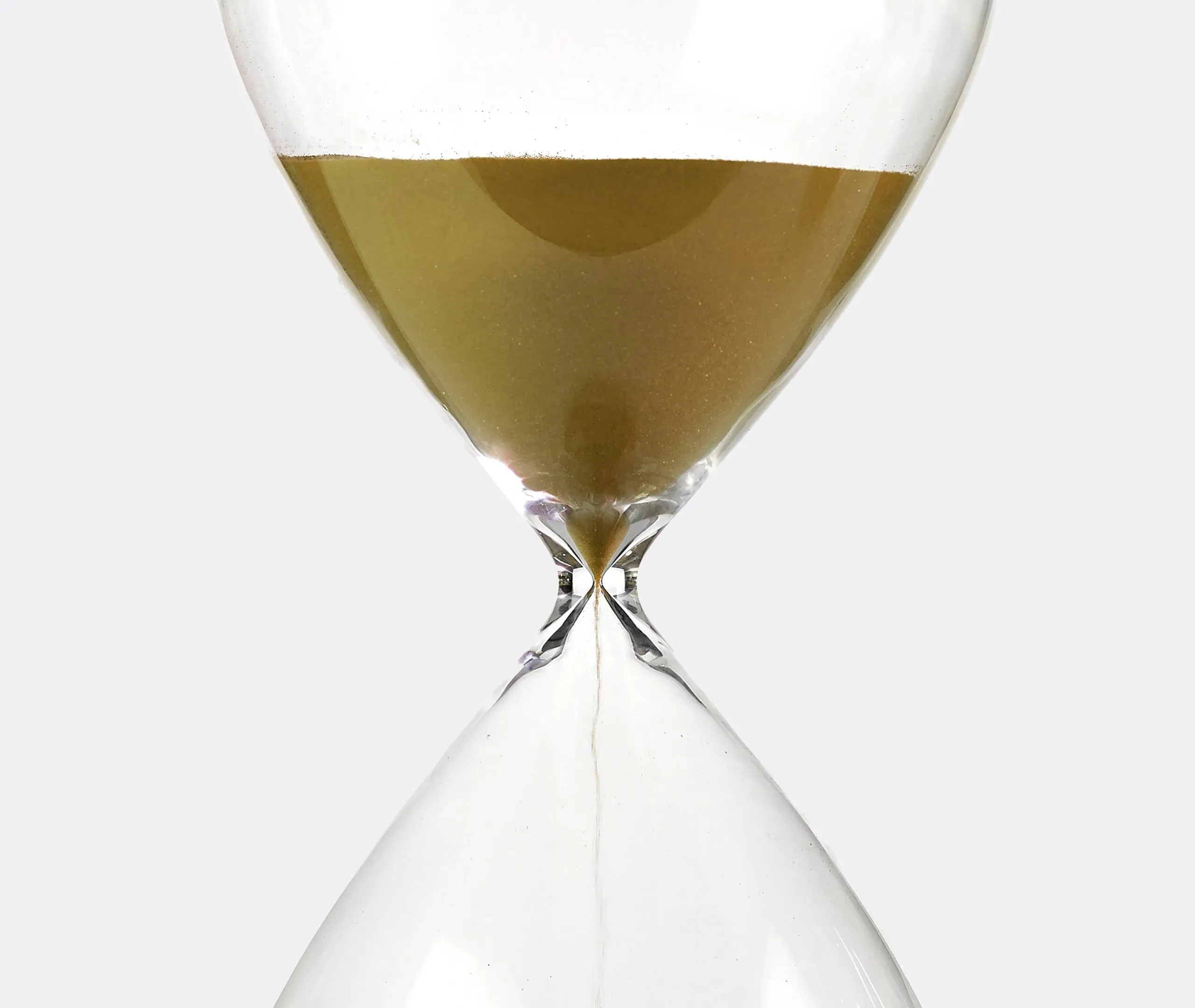 Medium Sandglass Ball Hourglass - Gold, Glass