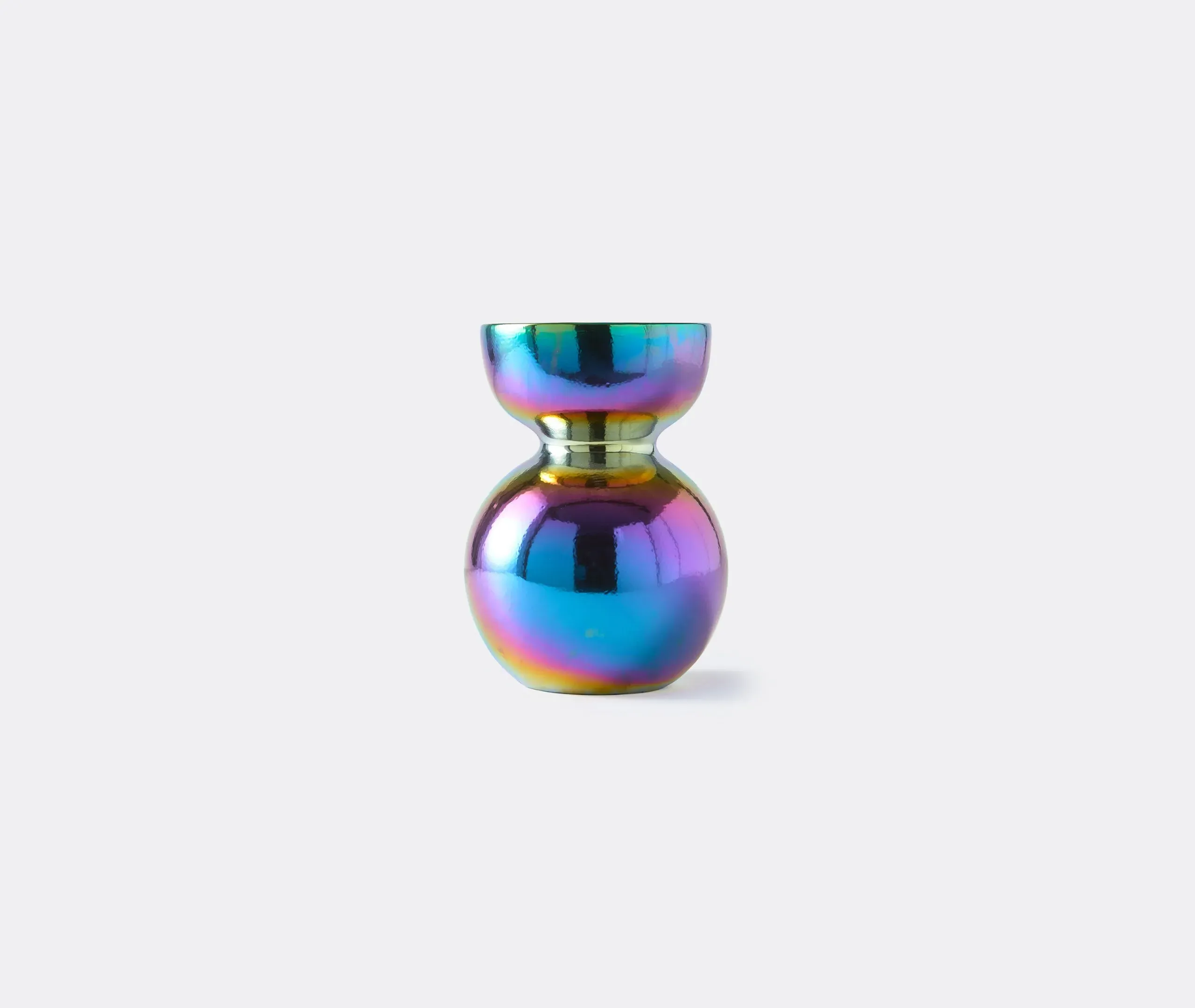 Medium Vase with Metallic Glaze - Multicolor