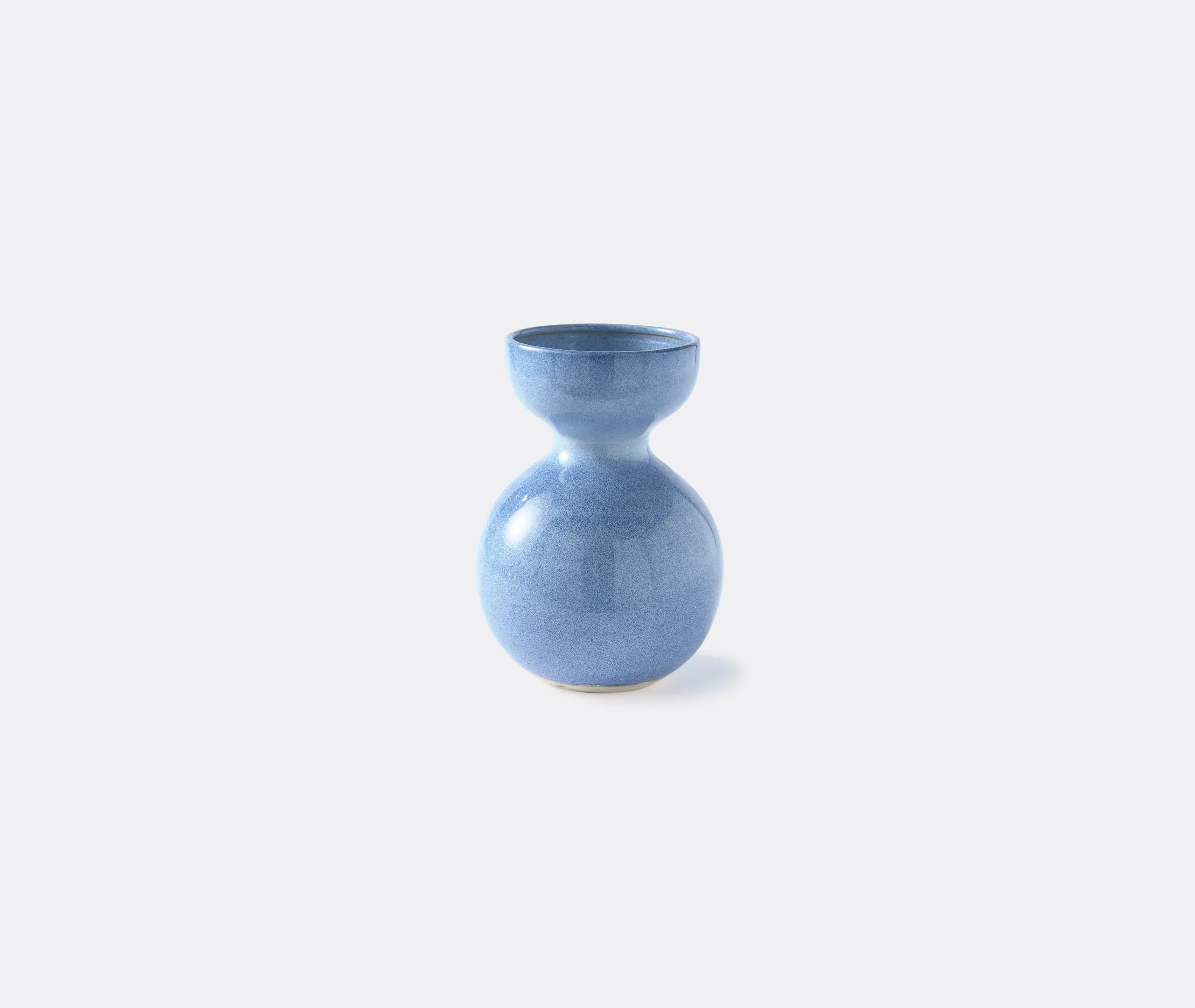 Medium Vase with Reactive Glaze - Blue, Ceramic