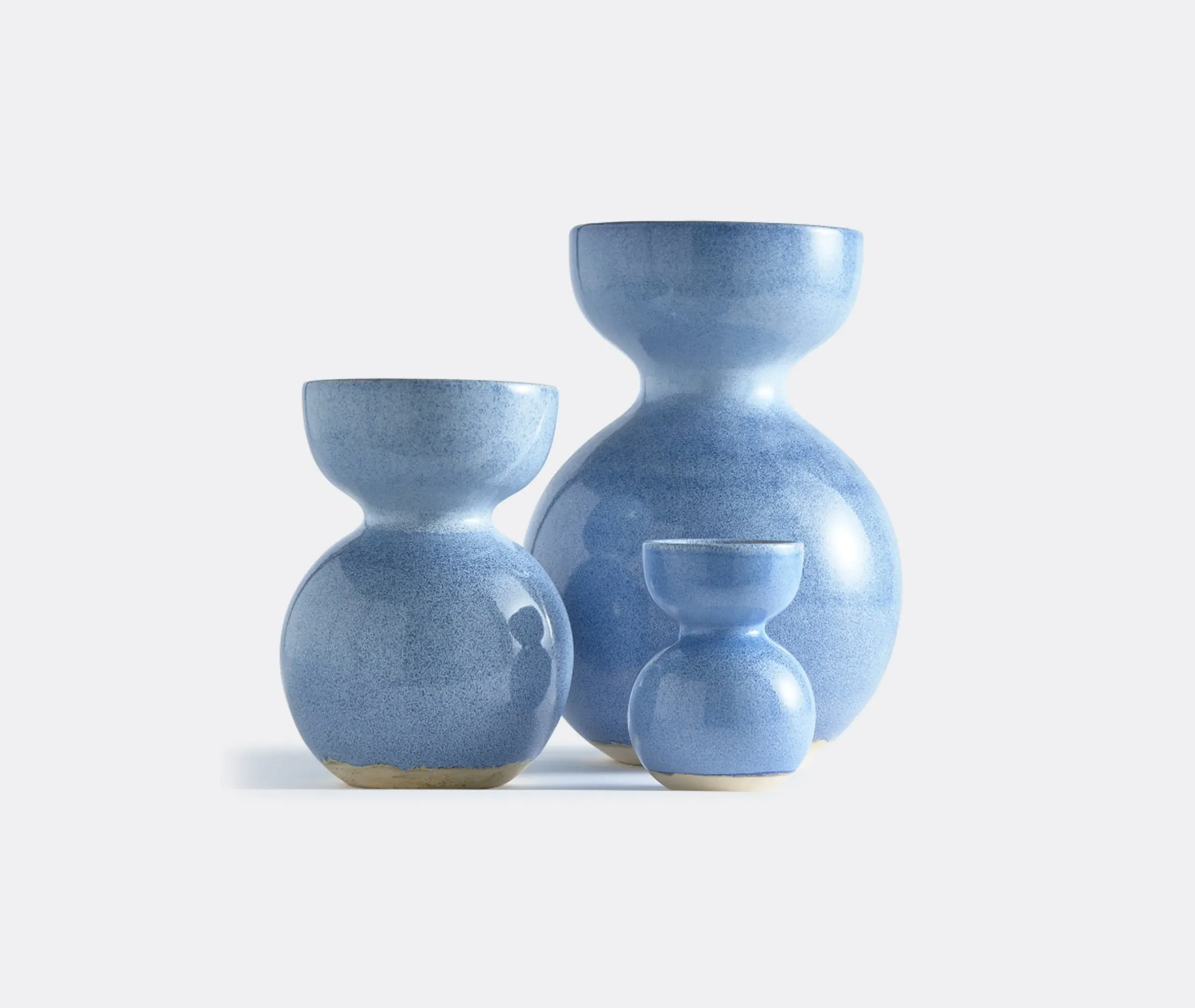 Medium Vase with Reactive Glaze - Blue, Ceramic