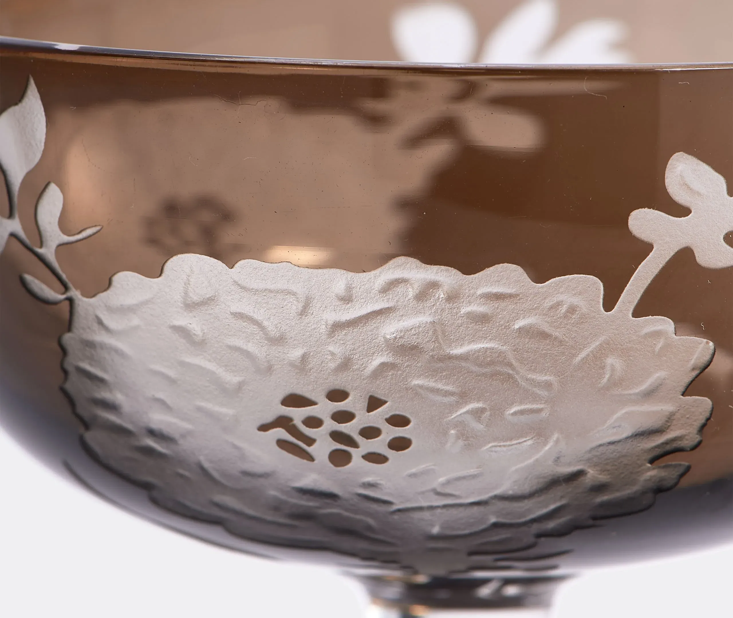 Peony Coupe Set of Six - Multicolor, Glass