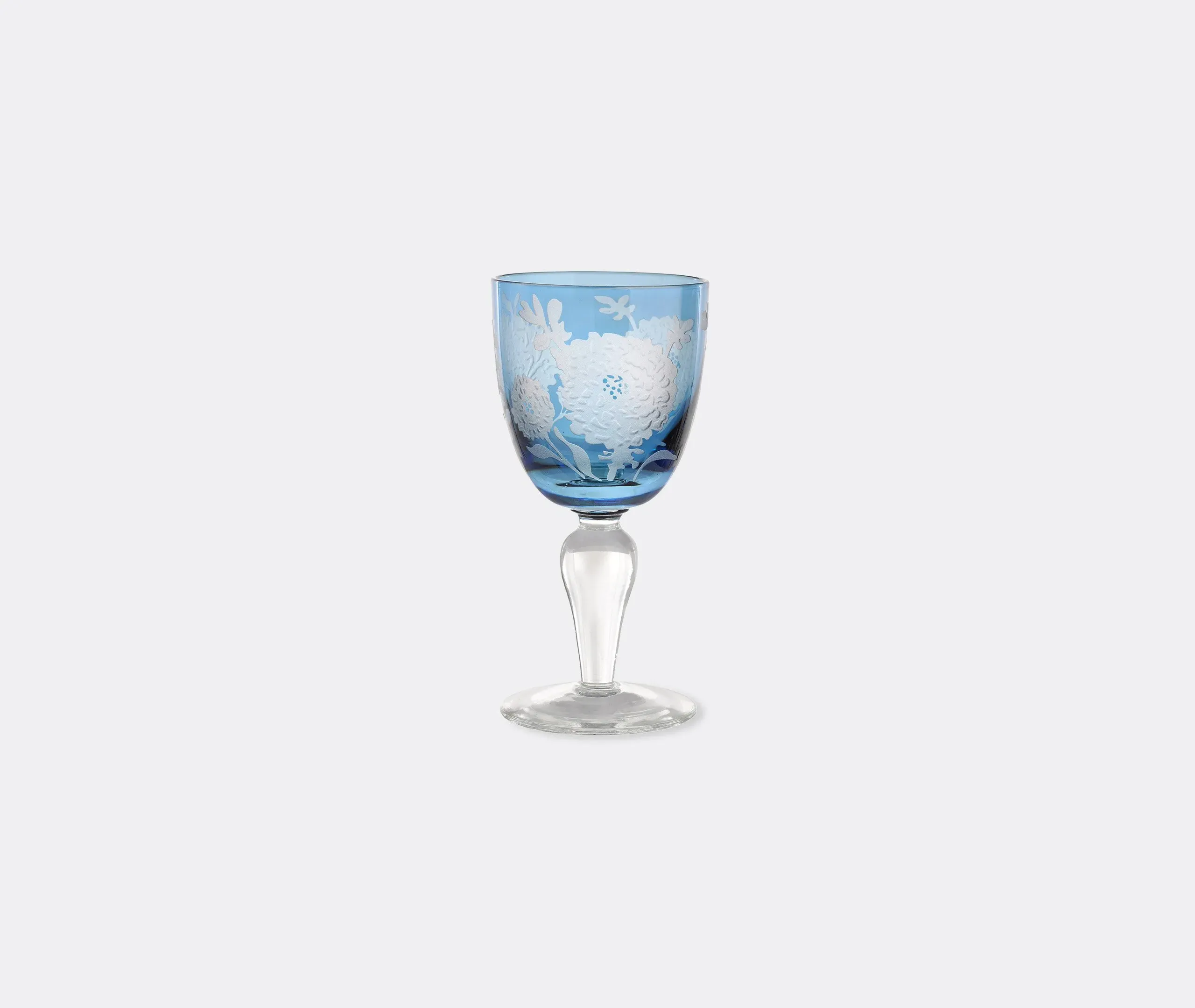 Peony Wine Glass Set of Six - Multicolor