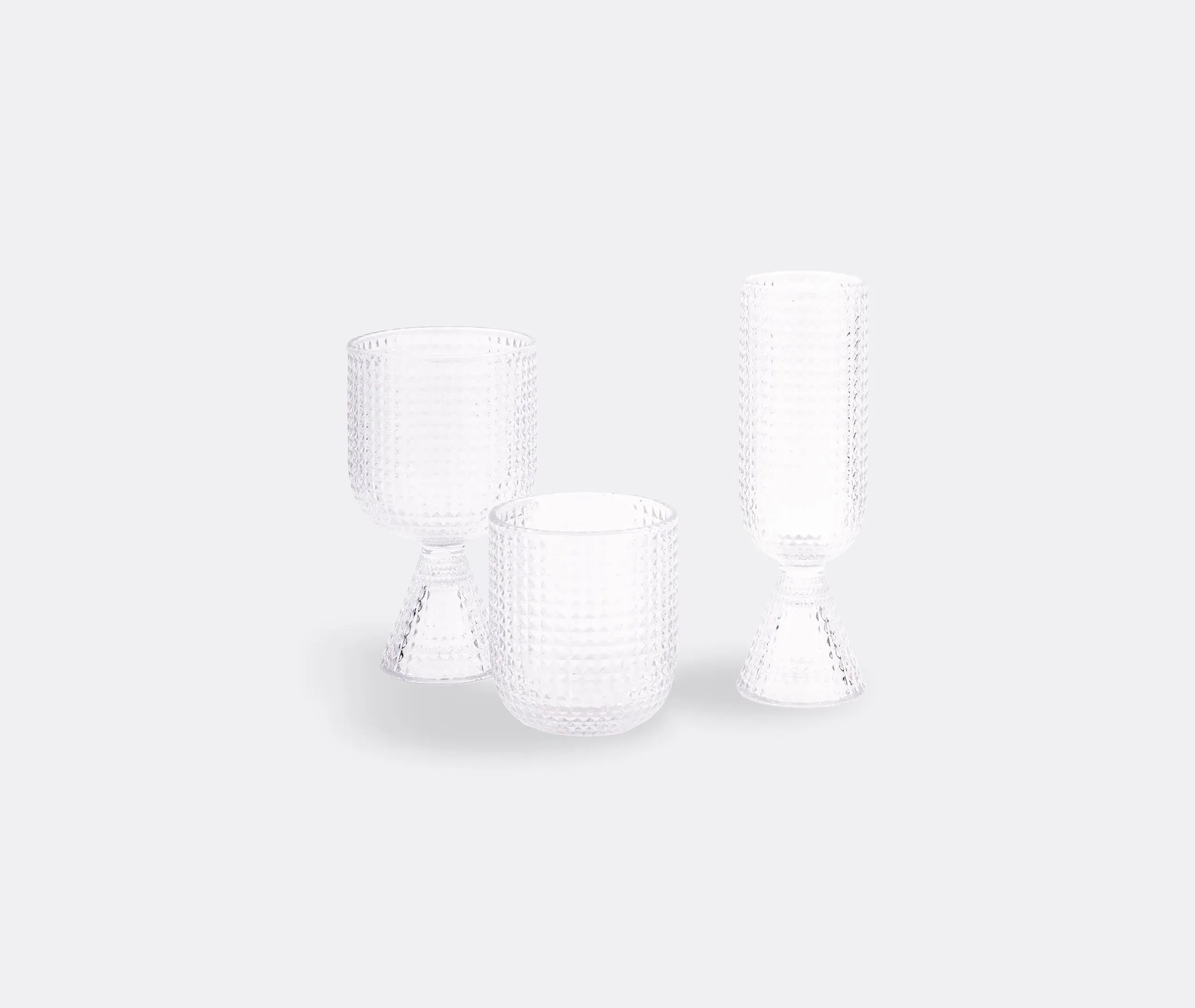 Rooftop Tumbler Set of Four - Clear, Glass