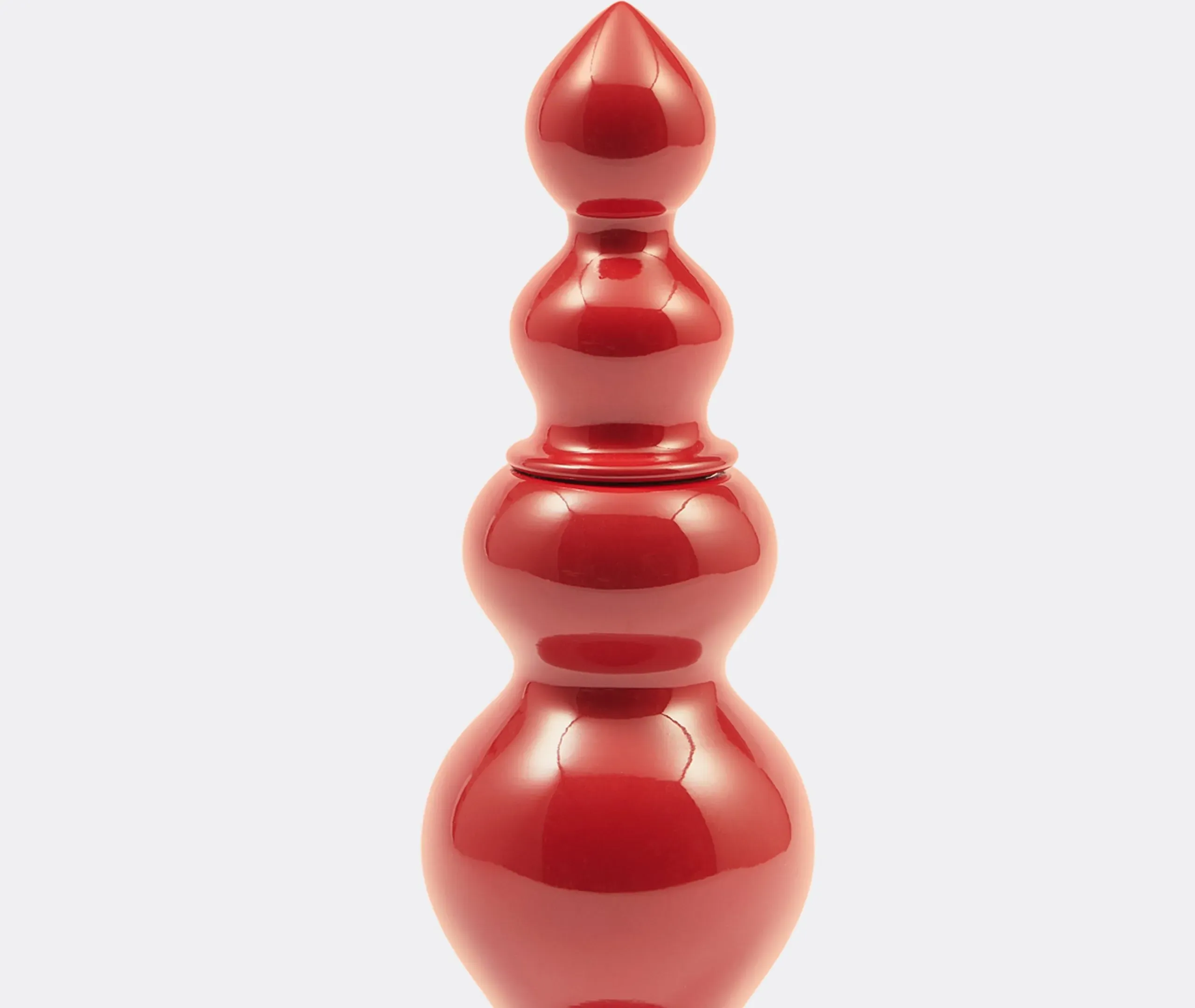 Salt And Pepper Grinder Set - Coral Red, Wood
