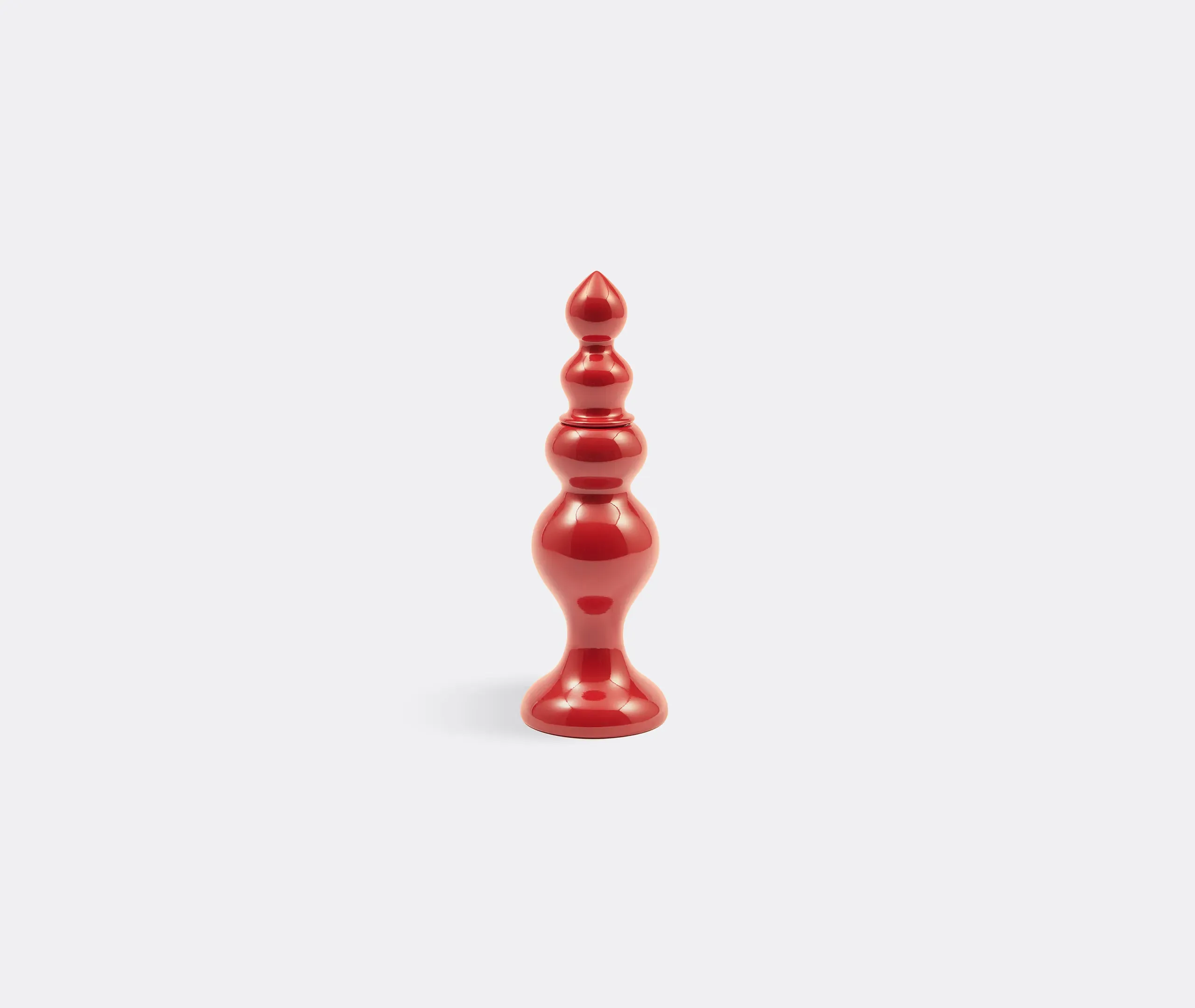 Salt And Pepper Grinder Set - Coral Red, Wood image