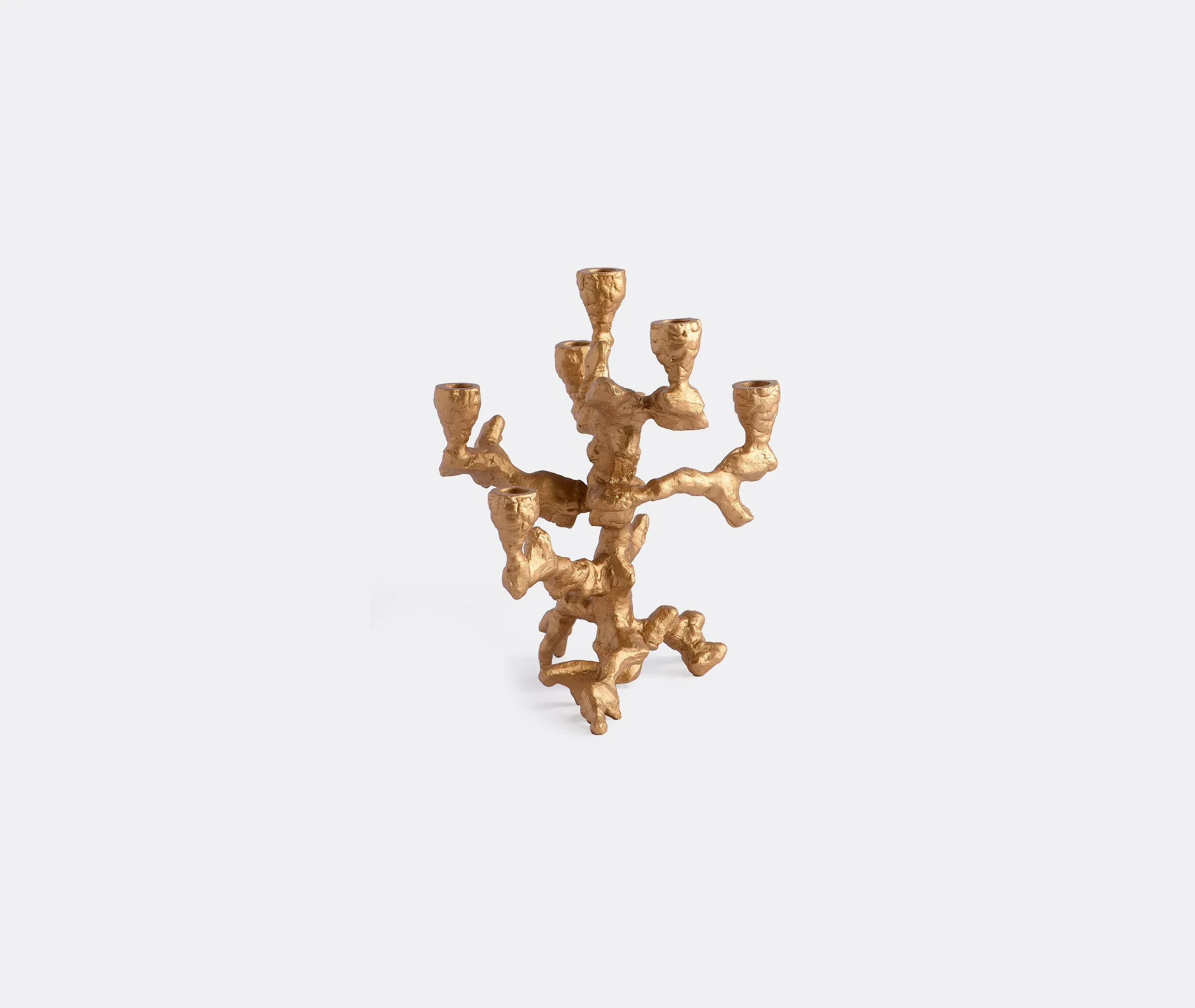Small Apple Tree Candle Holder - Gold, Aluminium
