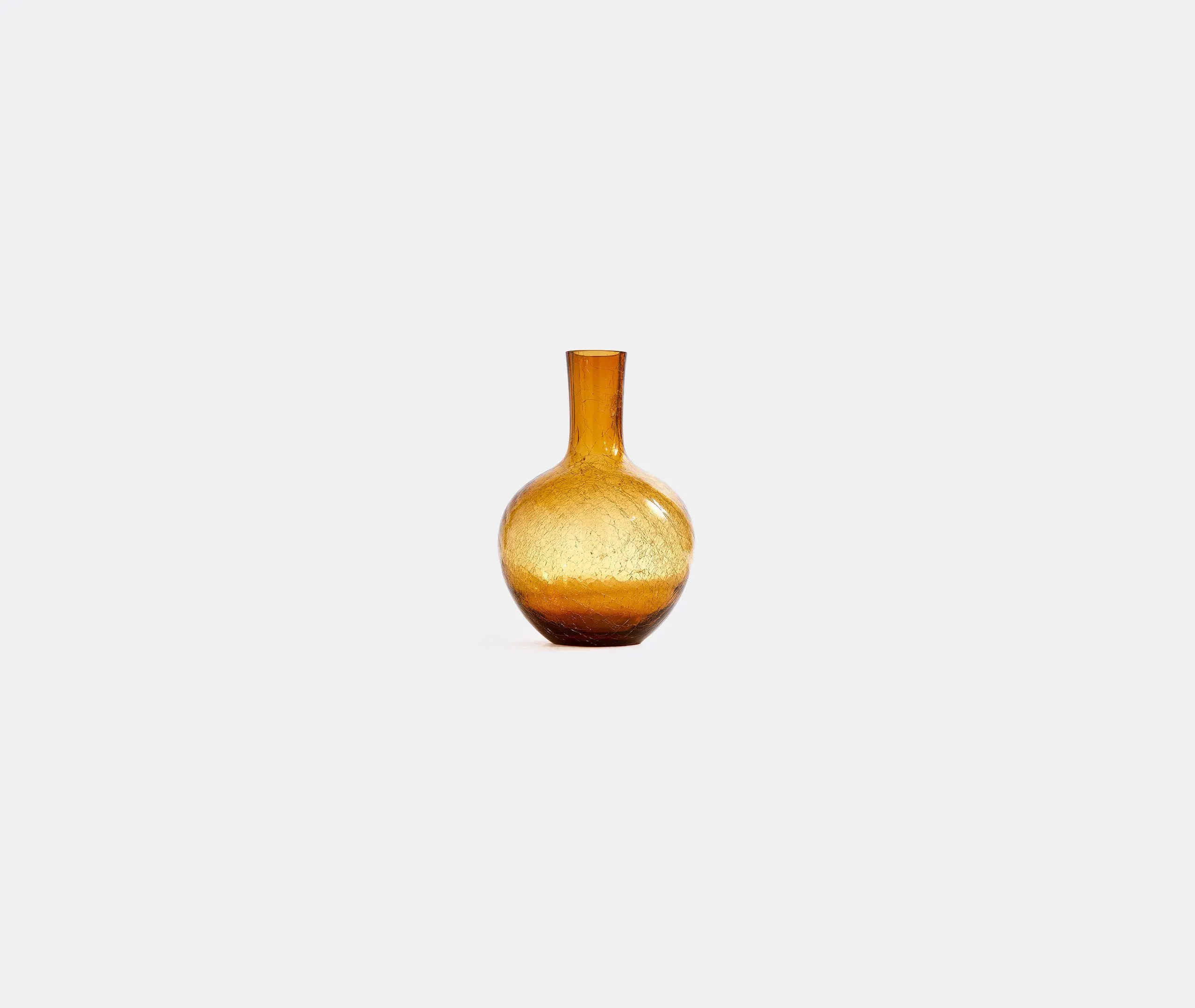 Small Ball Body Vase - Yellow, Glass