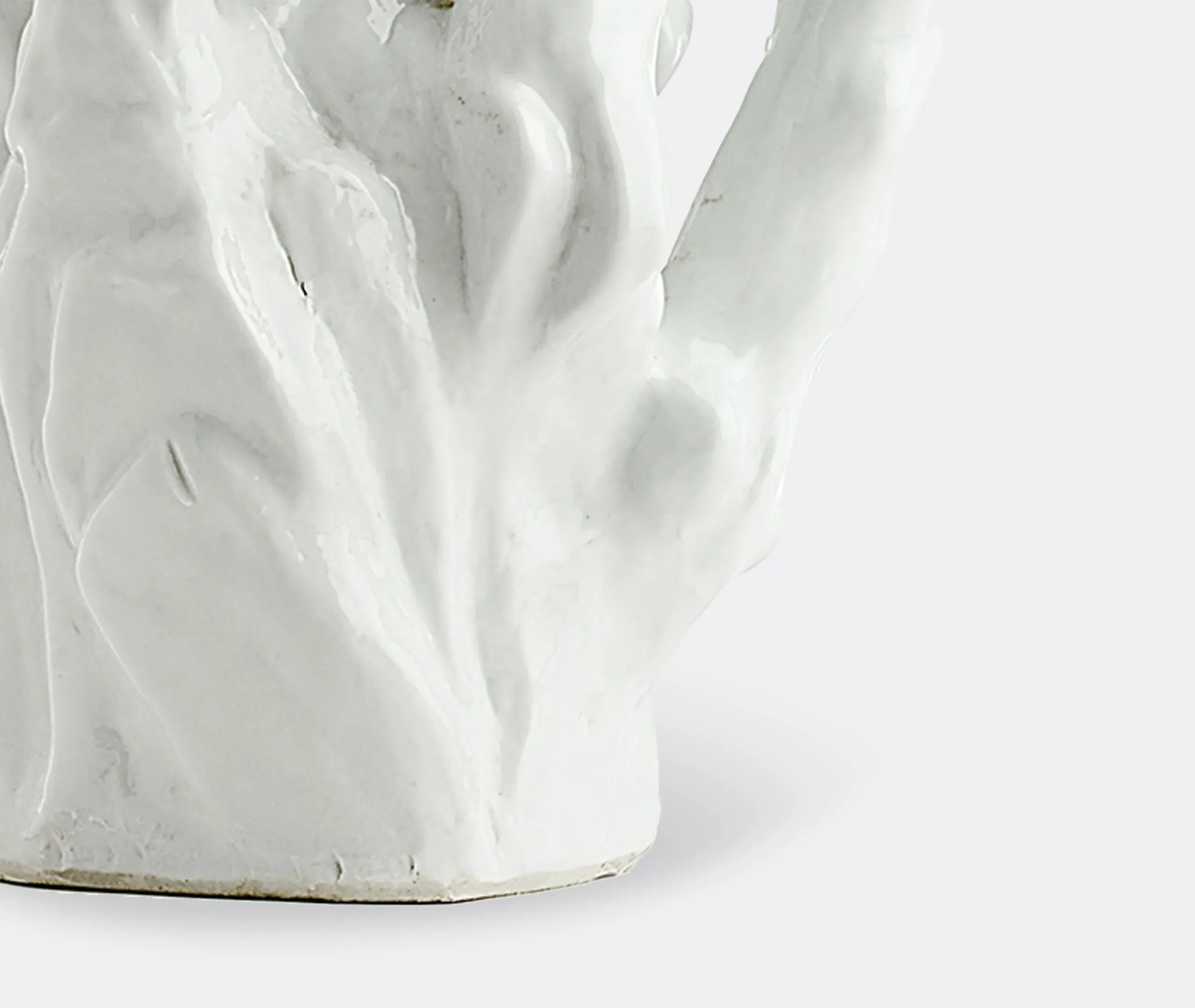 Small Coral Vase - White, Porcelain