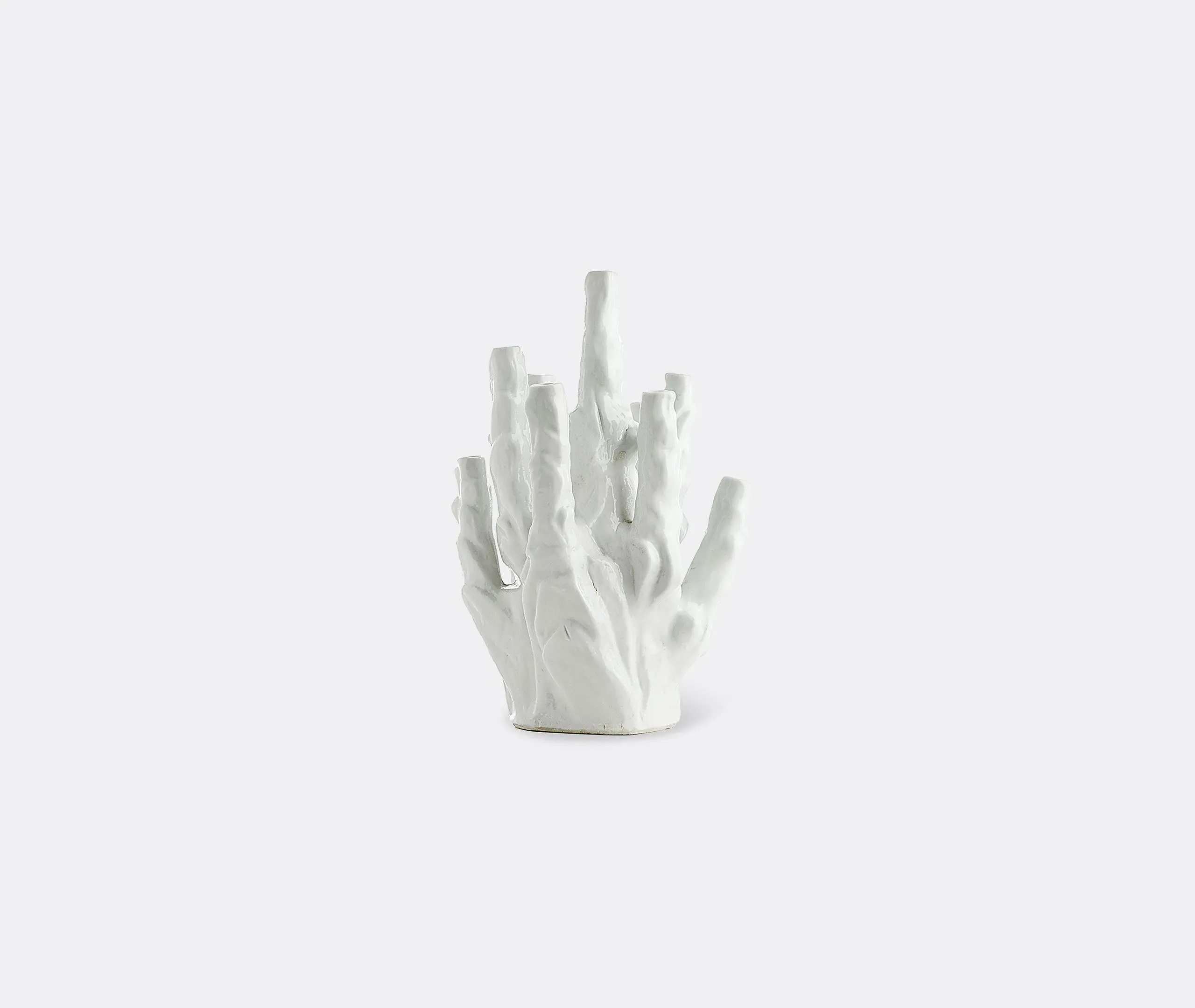 Small Coral Vase - White, Porcelain image