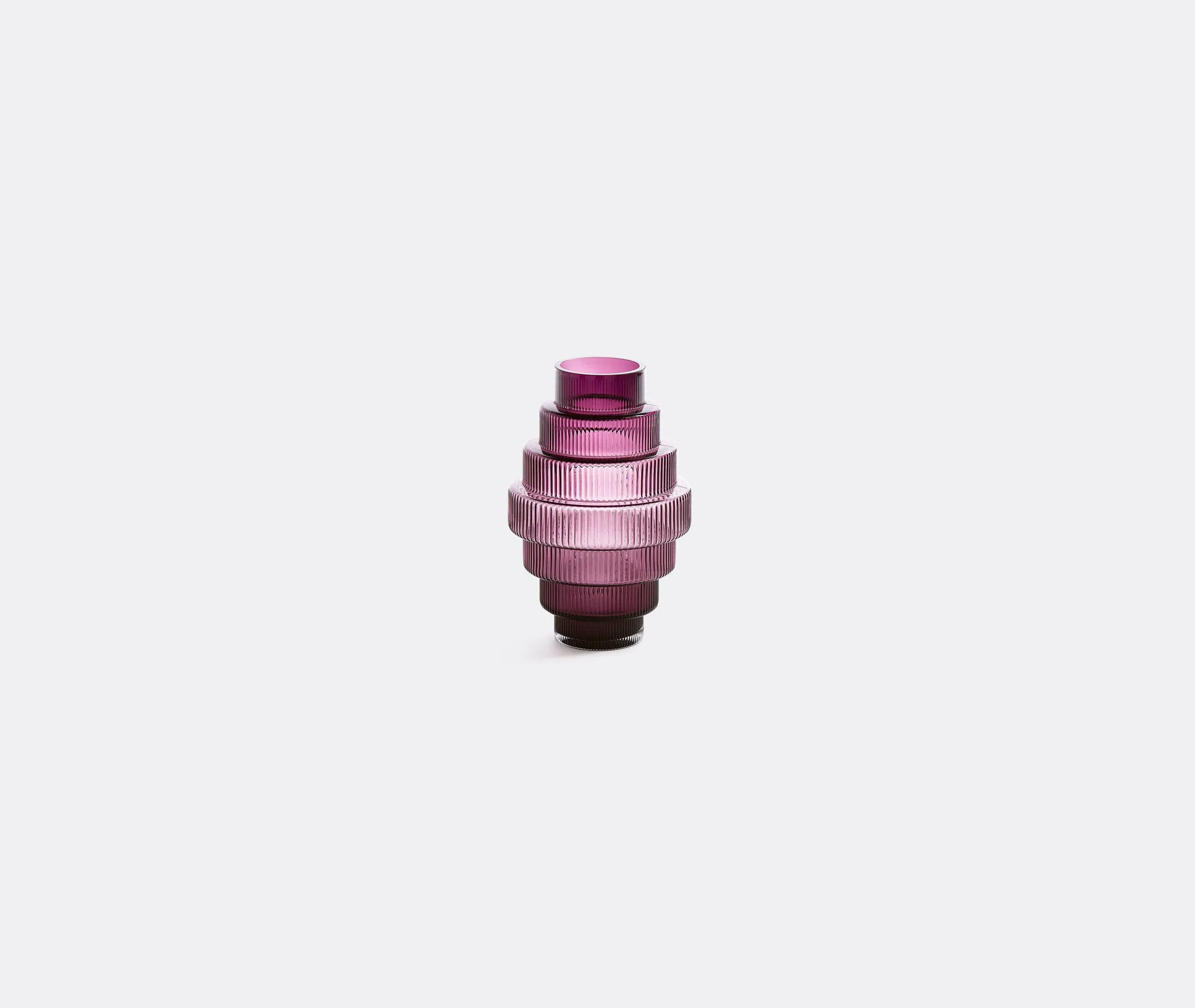 Small Steps Vase - Purple, Glass image