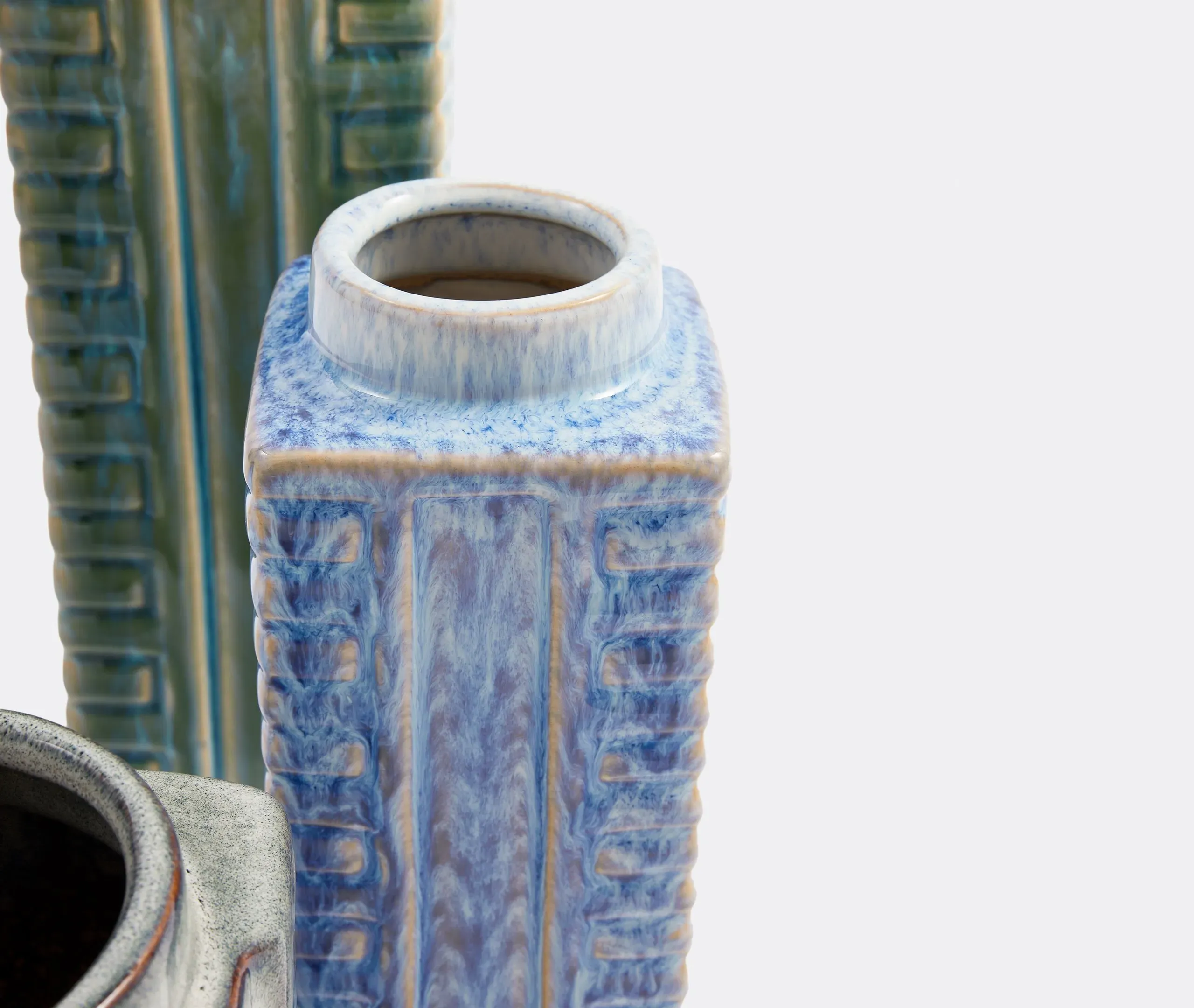 Small Vase Set of 3 - Multicolor, Ceramic