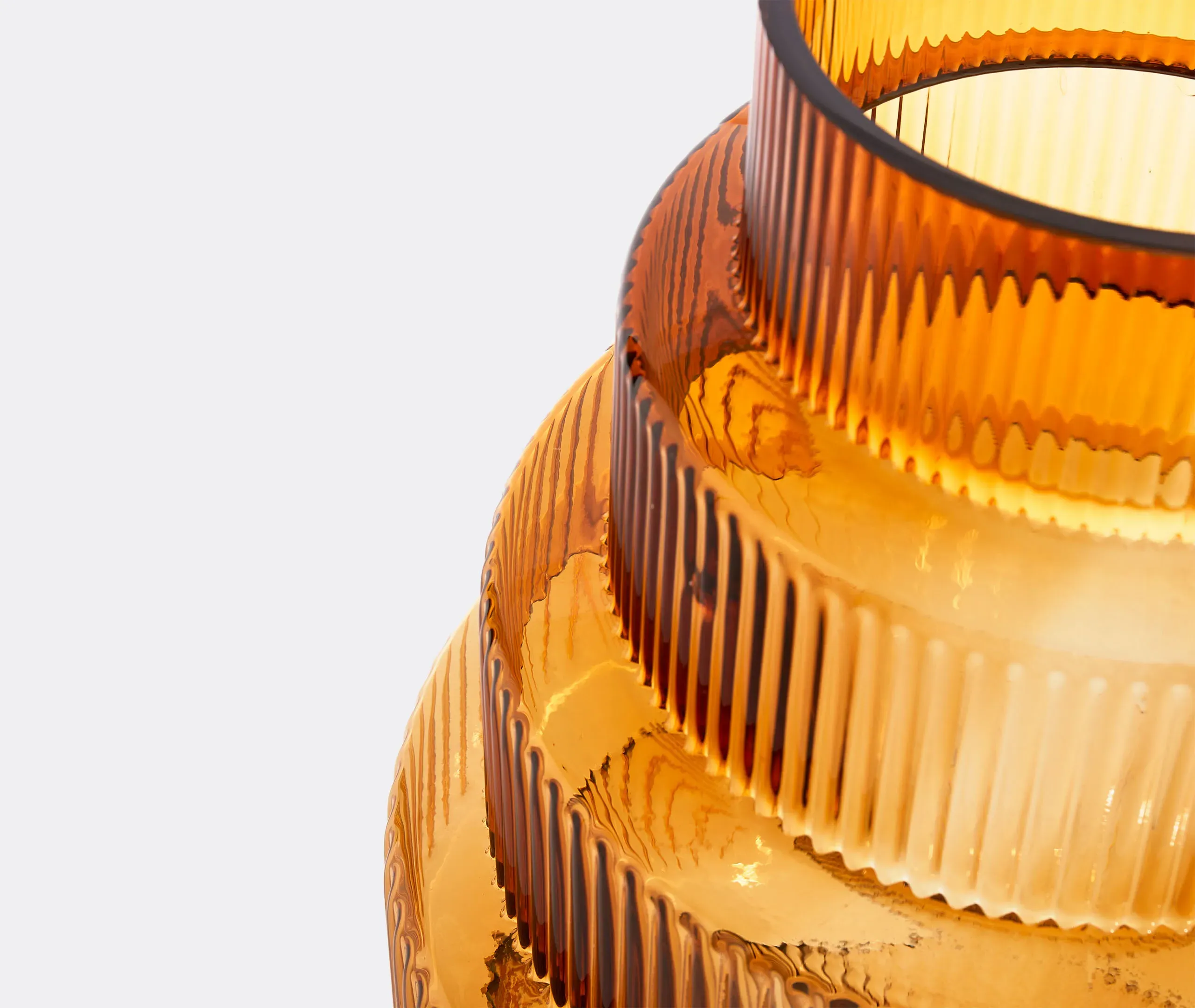 Steps Extra Large Vase - Ochre, Glass alternate view