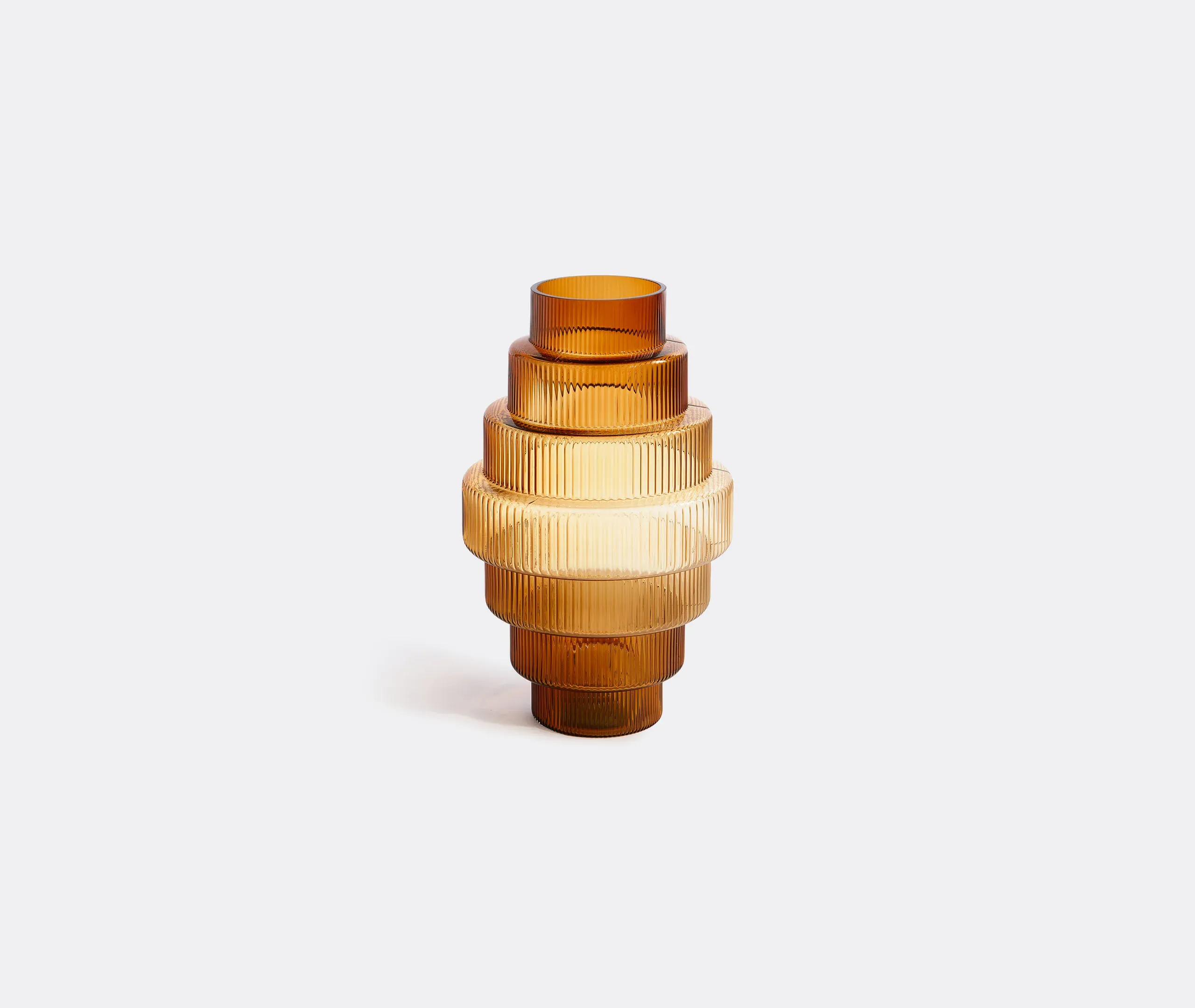 Steps Extra Large Vase - Ochre, Glass product