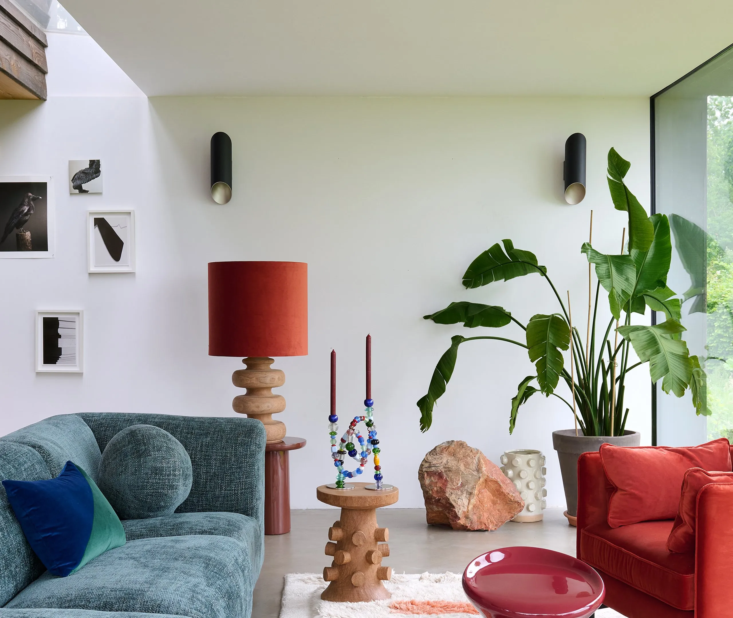 Structure Cylindrical Vase - Beige