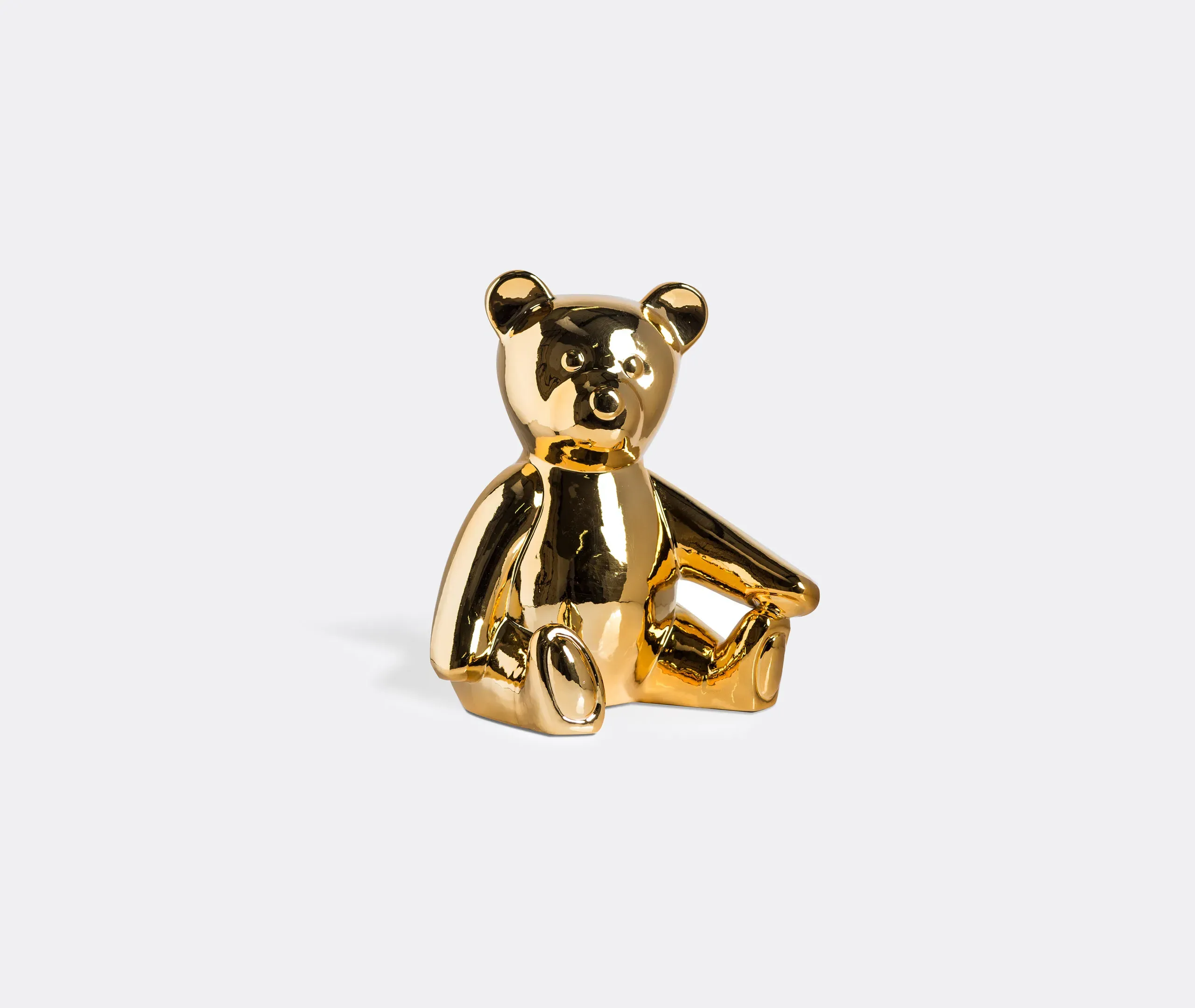 Teddy Moneybox Decorative Object - Gold, Porcelain product