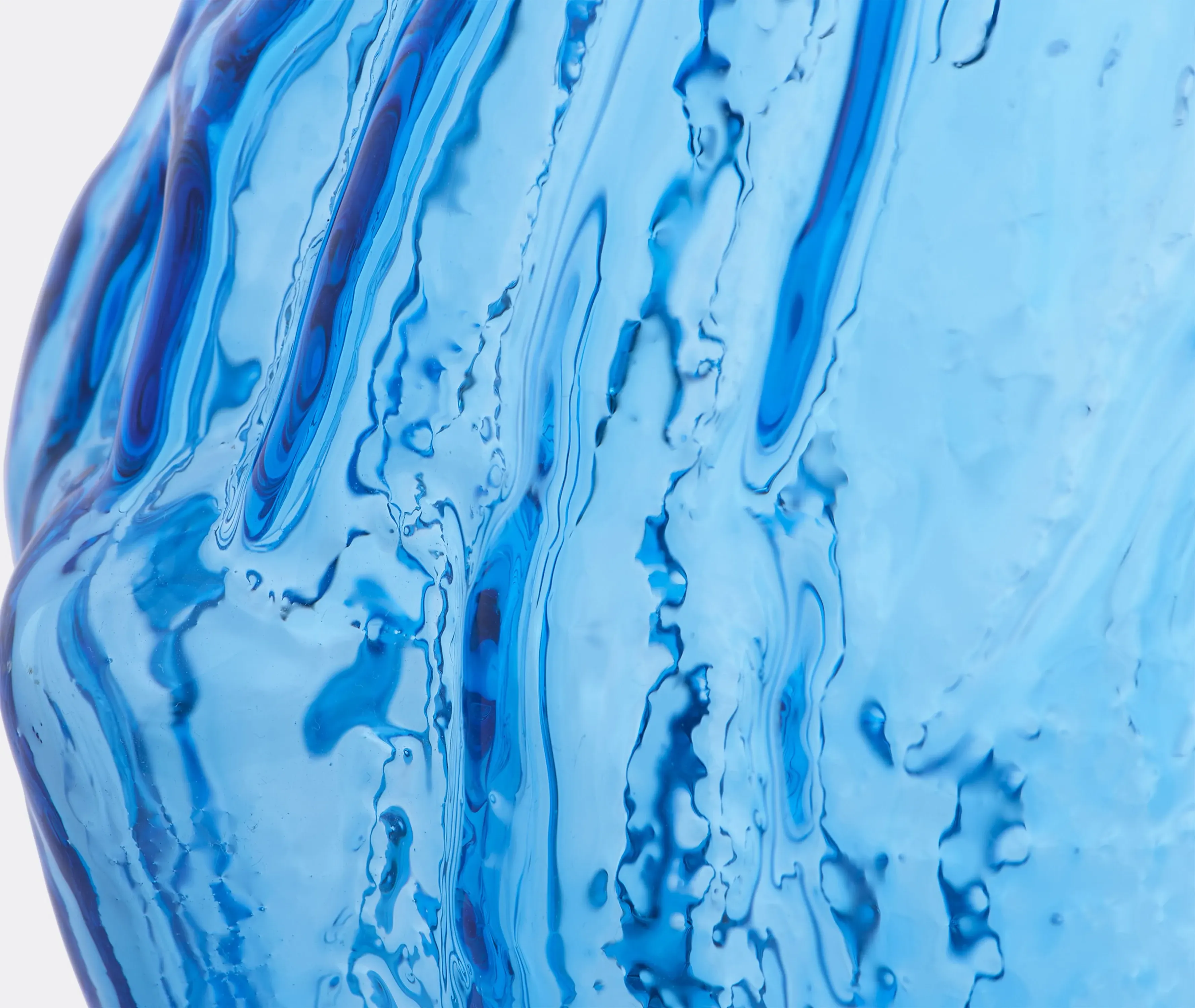 Tree Log Vase - Blue