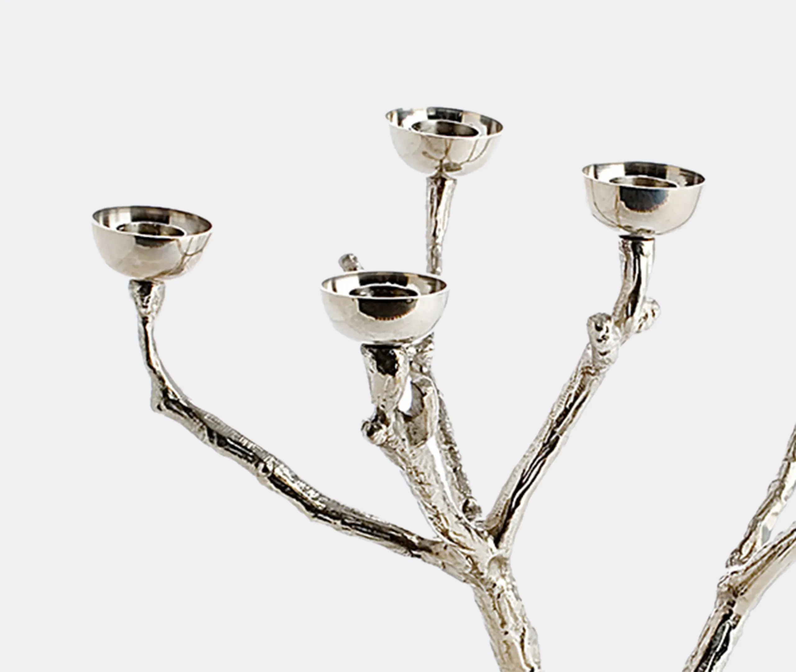 Twiggy Candle Holder - Silver, Brass